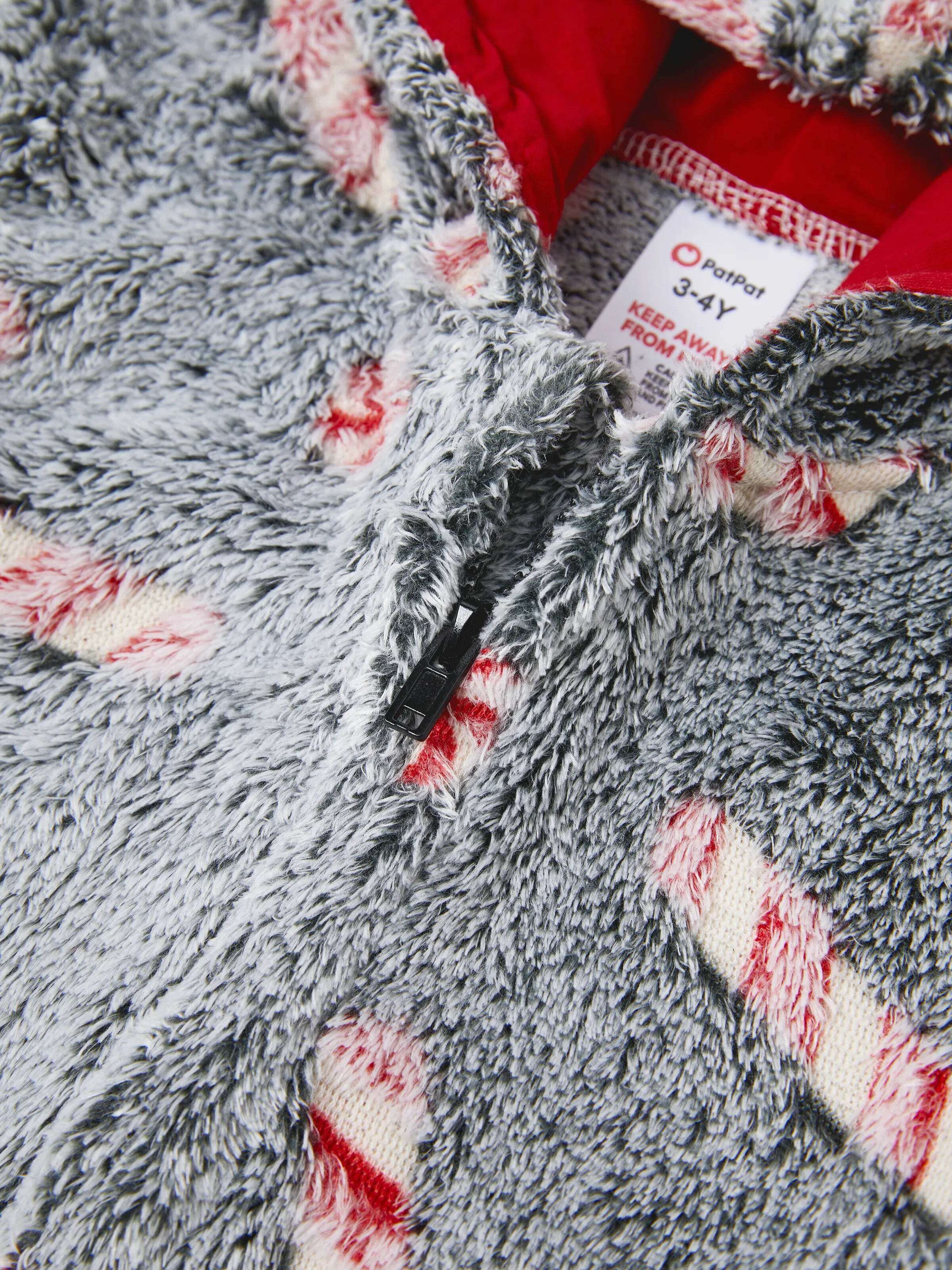 Onesies Pajamas Matching Christmas Outfits Candy Cane Pattern (Glow in the Dark) with Christmas Socks Black