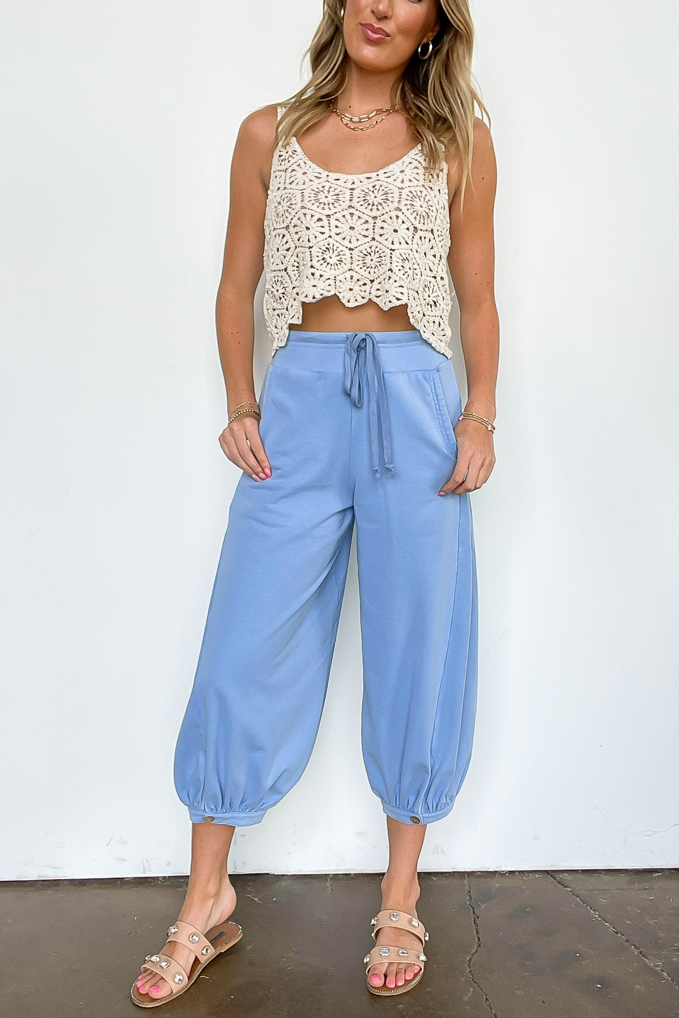 Acid Wash Bubble Pants