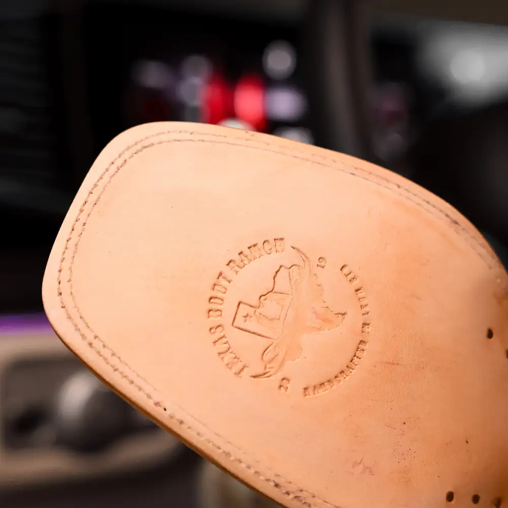 Honey Caiman Hornback Leather Boots - Square Toe