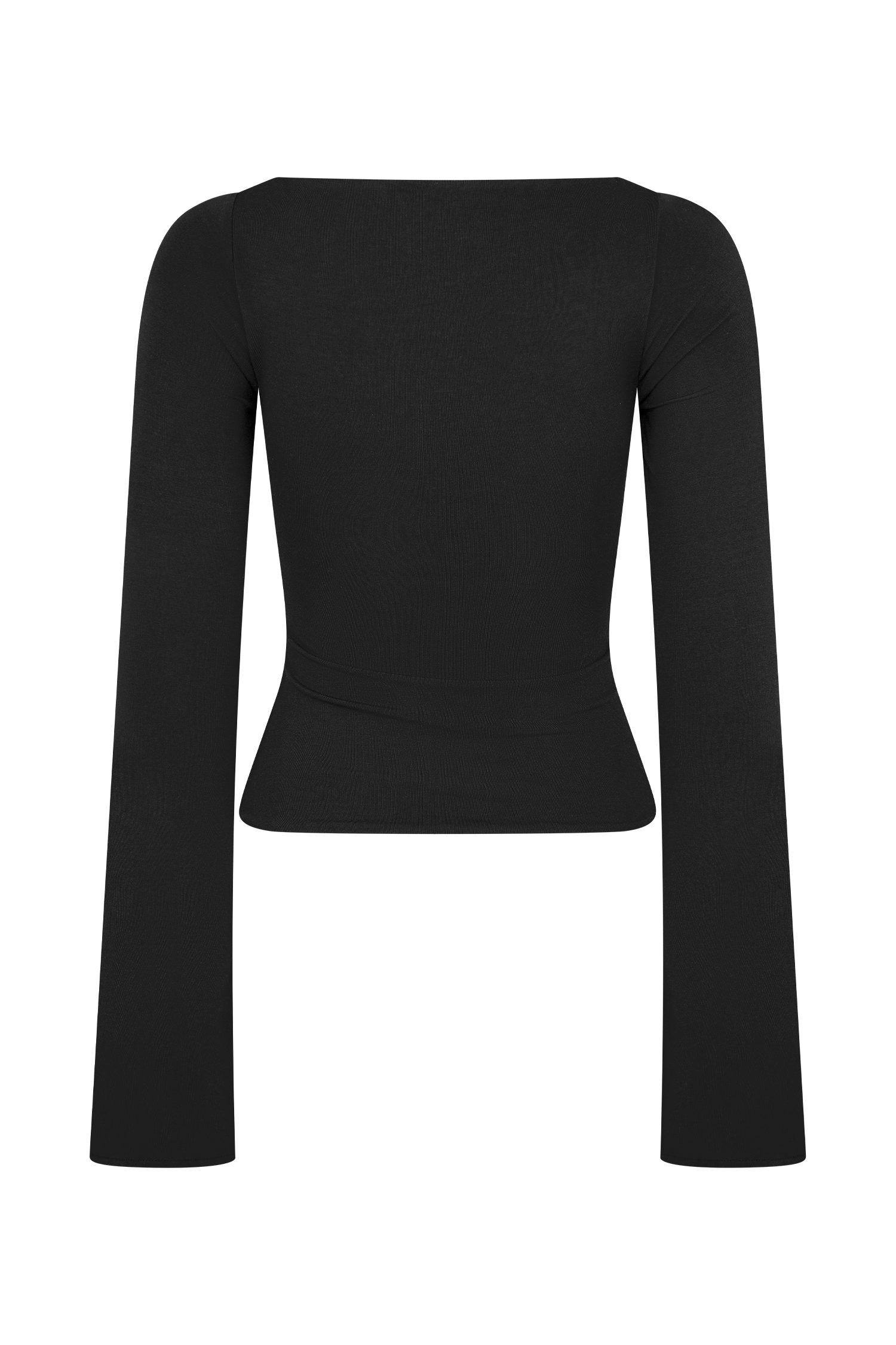 Black Modal Long Sleeve Top