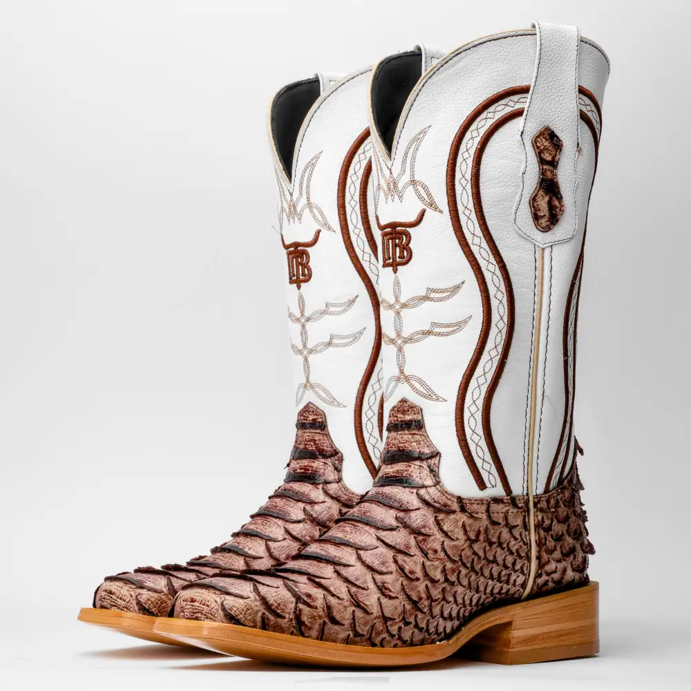 Orix Python Leather Boots - Square Toe