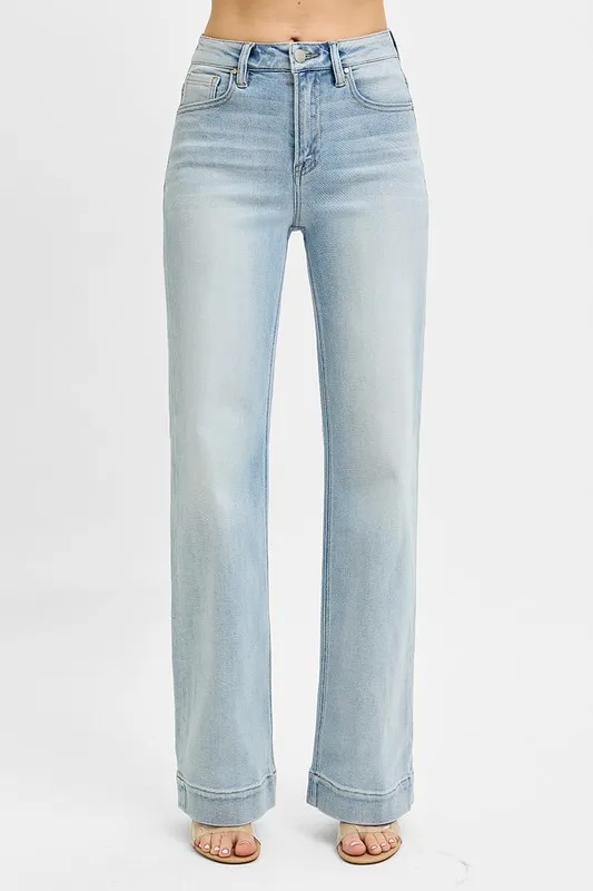 High Rise Straight Jeans
