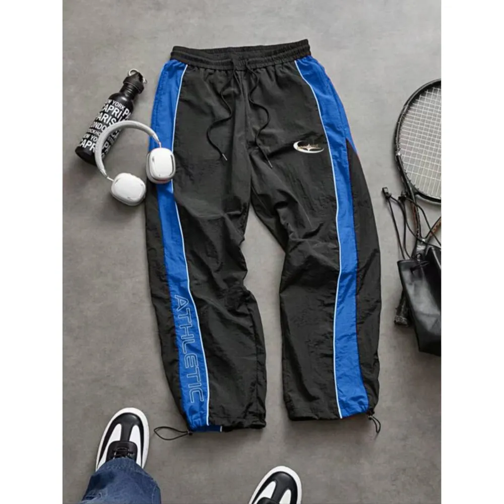 Men's Casual Printed Elastic Cuff Sport Pants