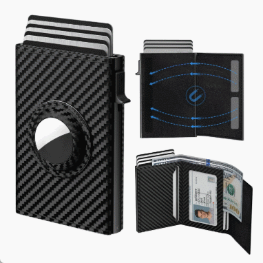 Men's Airtag Wallet  Sleek Security Meets Military-Grade Durability
