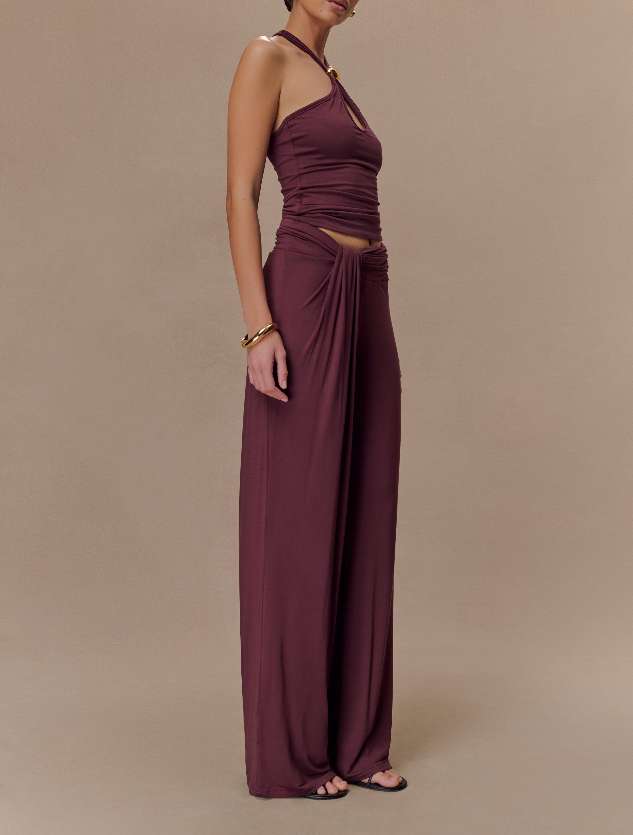 Mahogany Modal Tank Top With Hardware