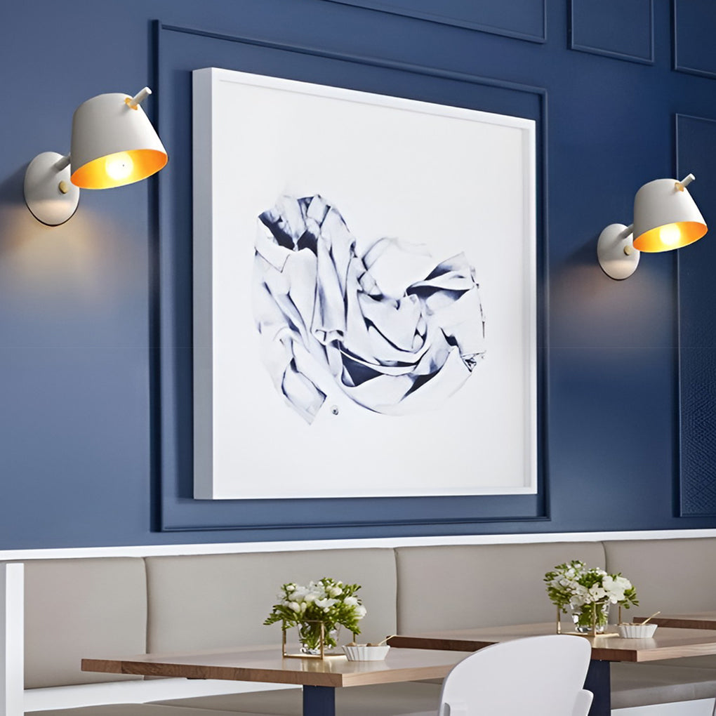 Unique Matte Metal Nordic Plug in Wall Sconce Lighting Wall Light Fixture