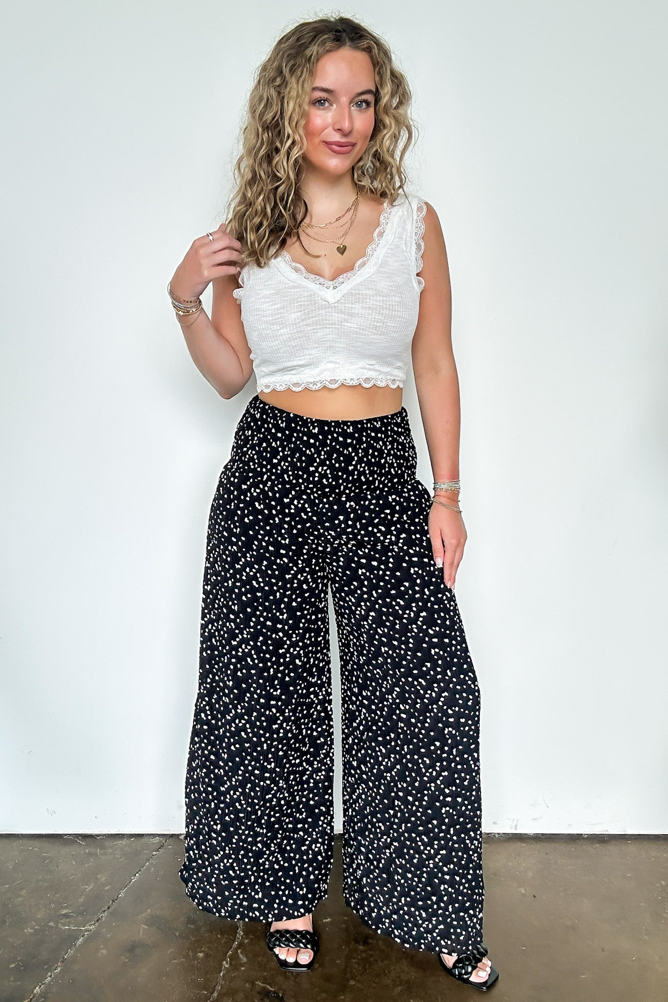 Flare High Waist Flowy Pants