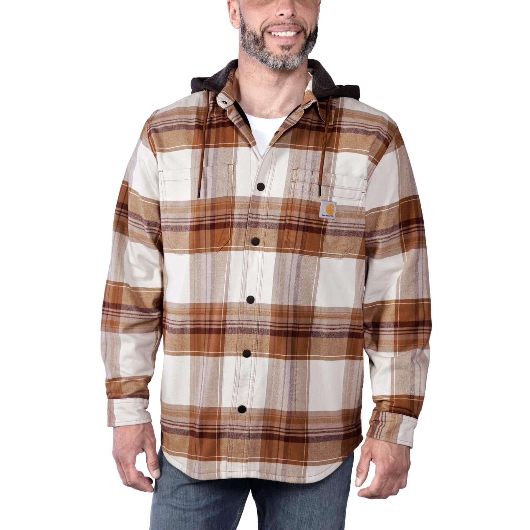 CHT Flannel Sherpa-Lined Relaxed Fit Shirt Jacket 105938