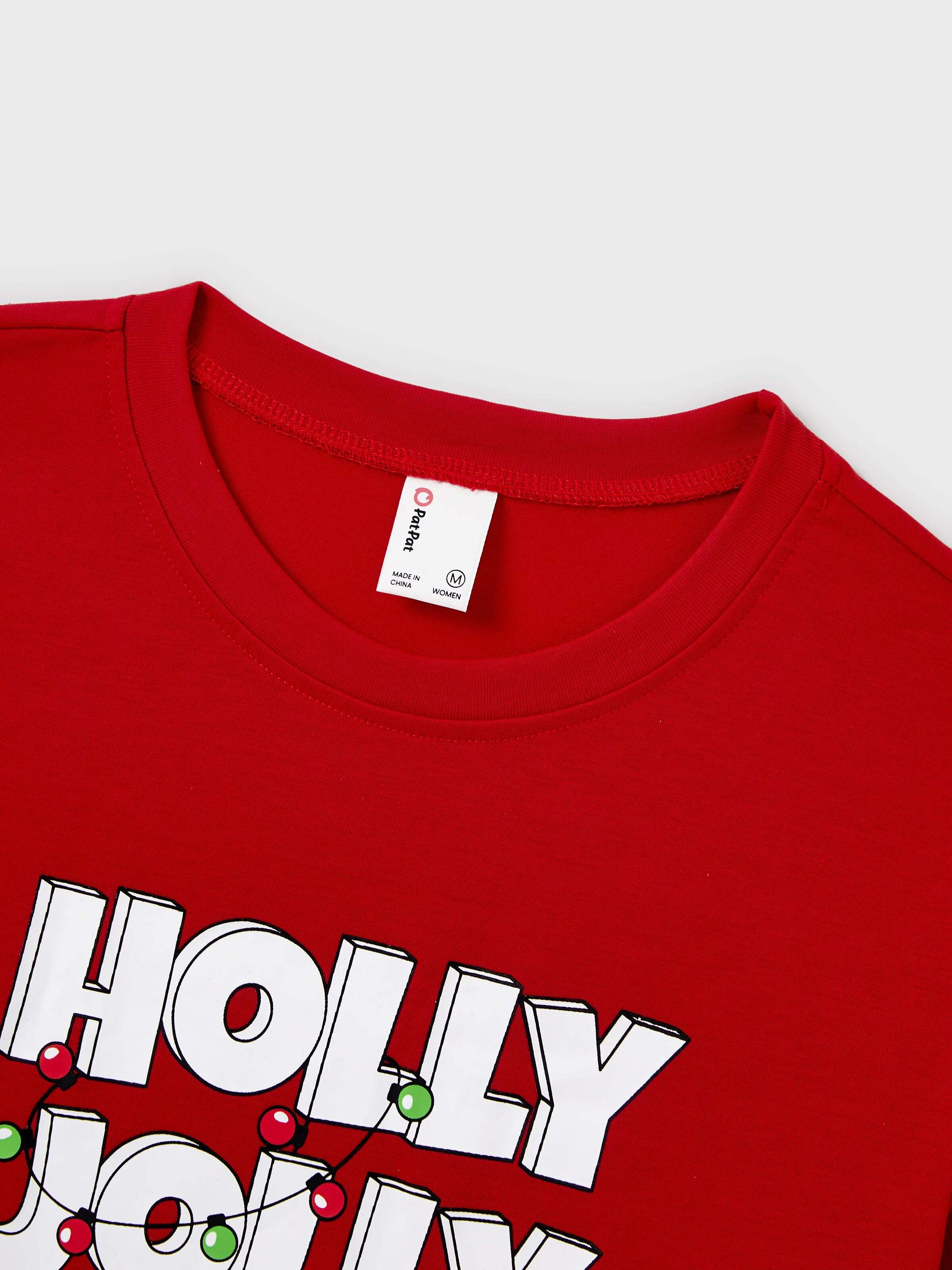 Christmas Matching Family Pajamas Set Gingerbread and Santa PJS with Christmas Socks Red