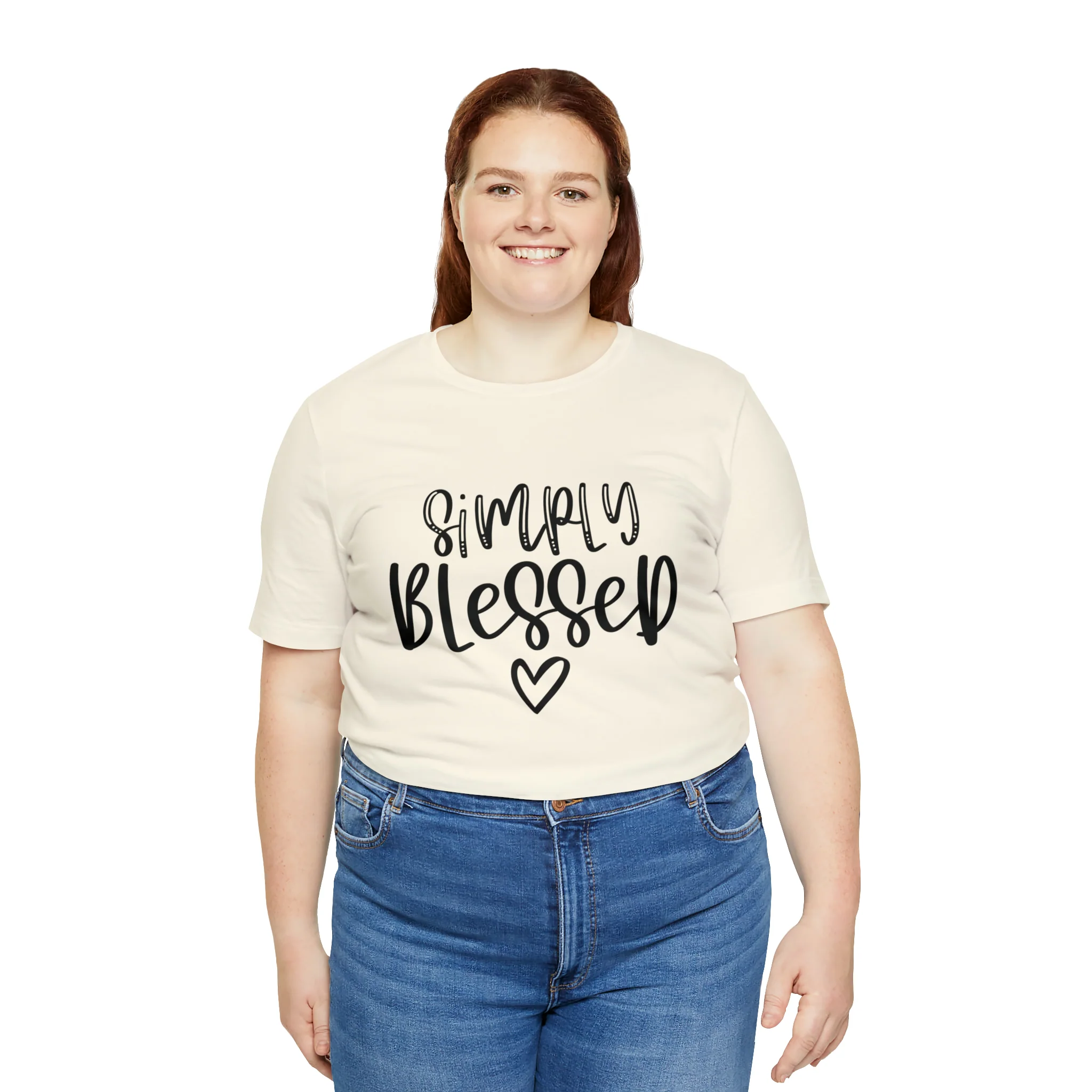 Simply Blessed Unisex Jersey Short Sleeve Tee