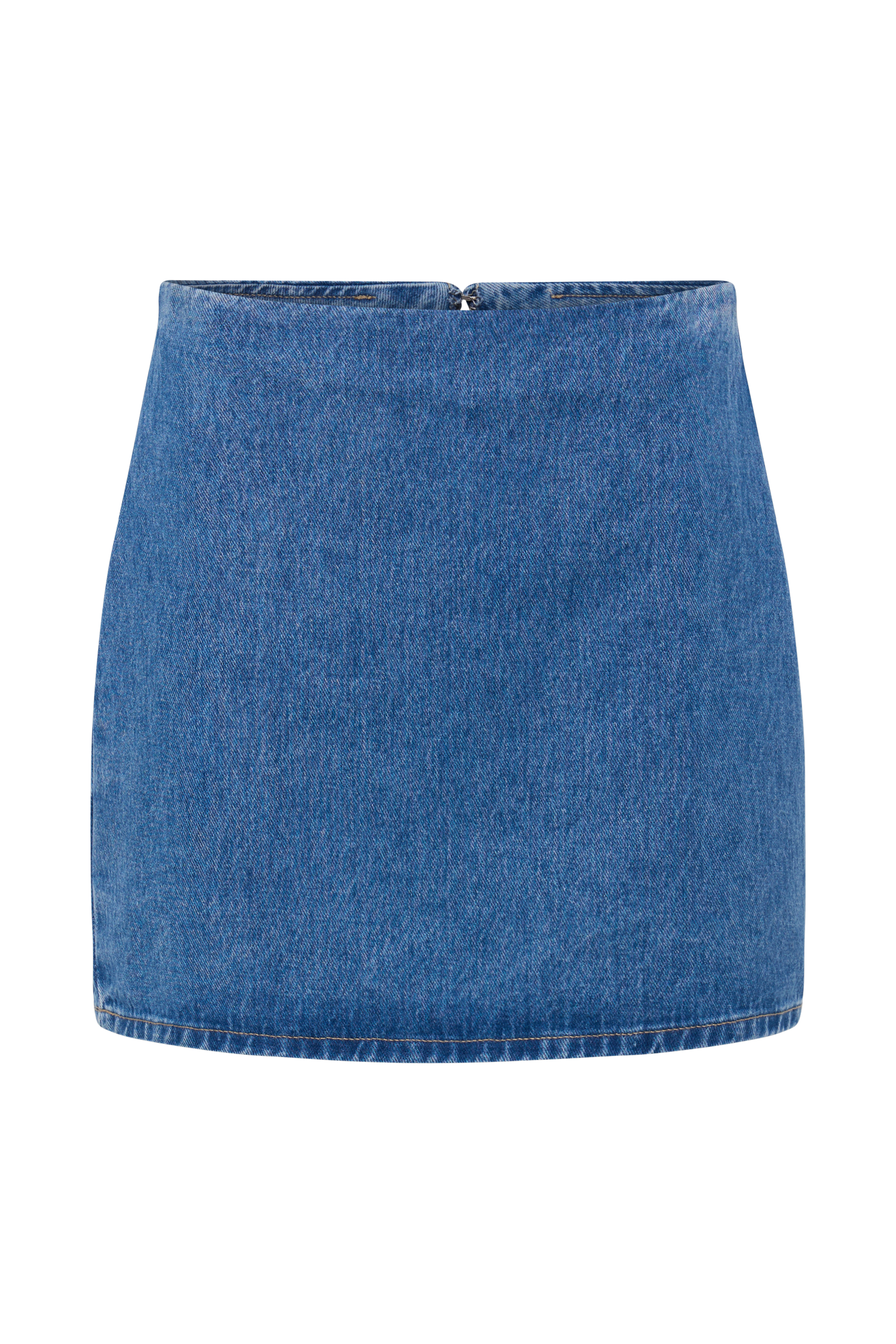 Blue Denim Mini Skirt