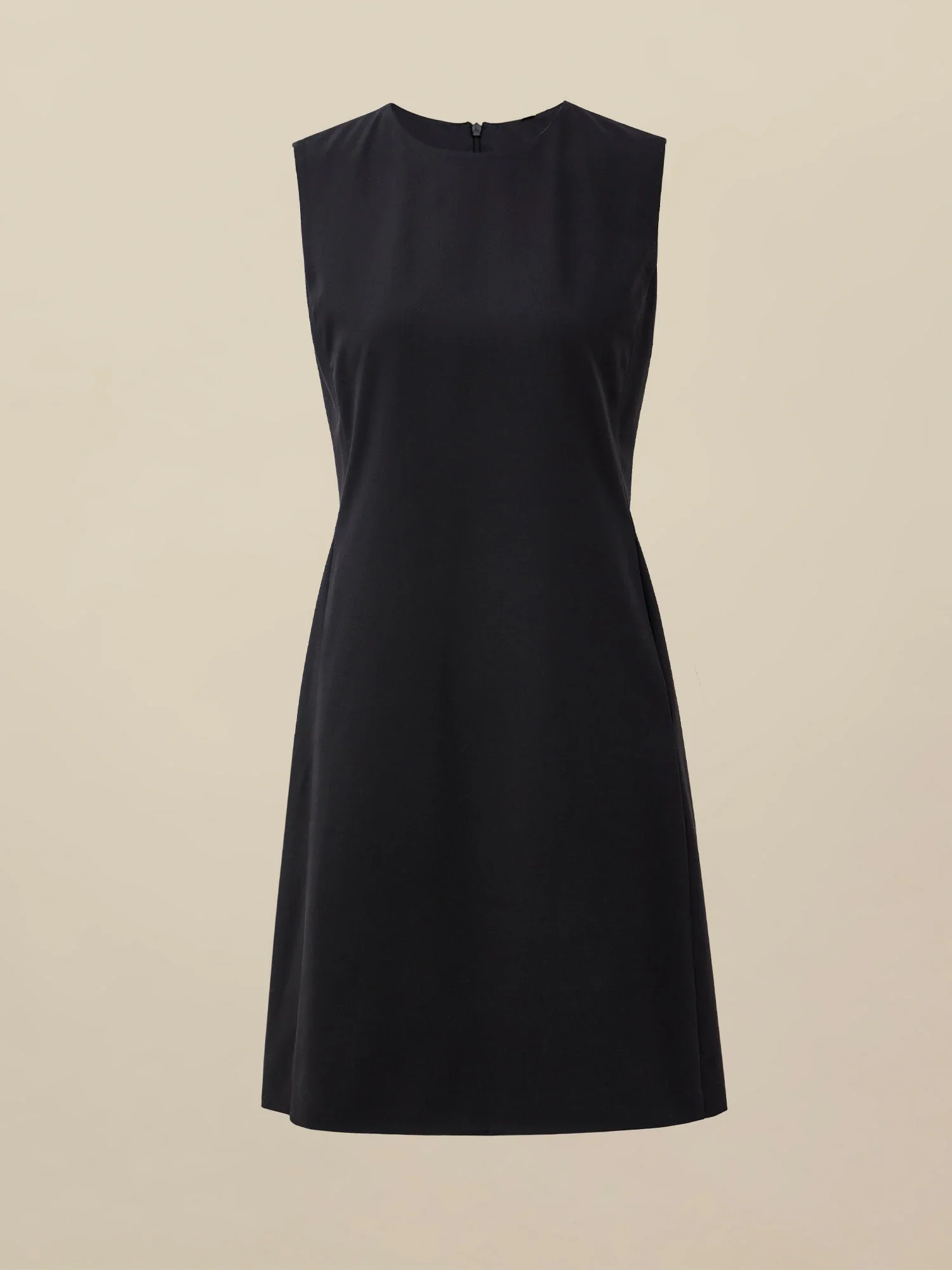 Wool Round Neck Sleeveless Simple Dress