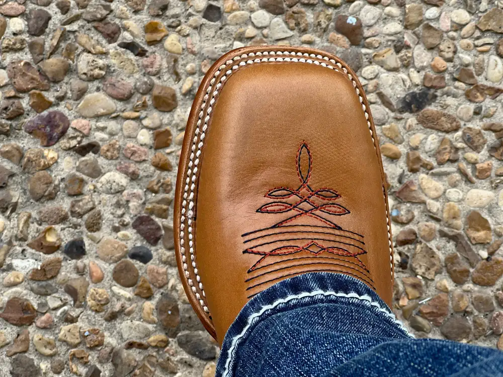 Men’s Honey Leather Boots With White Shaft