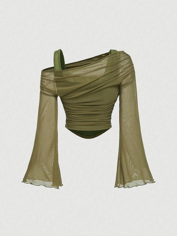 Women’s Drop Shoulder Slim Fit Casual T-Shirt