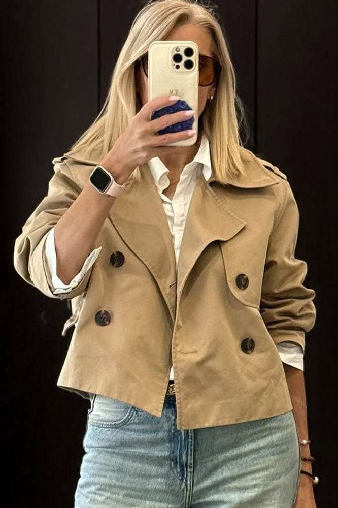 Women's Stylish Polo Short Jacket