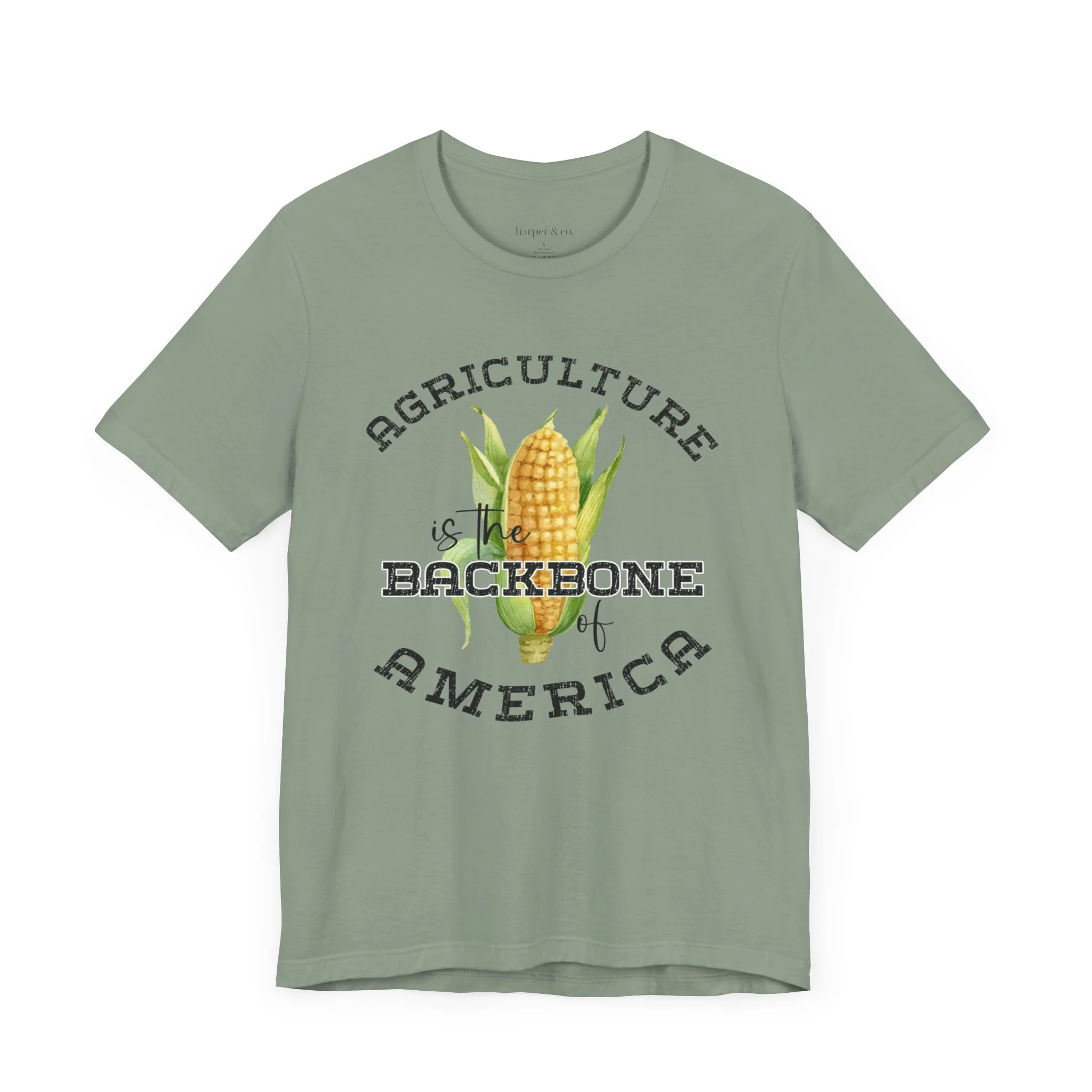Agriculture is the Backbone Bella Canvas Jersey Short Sleeve Tee - Multiple Colors
