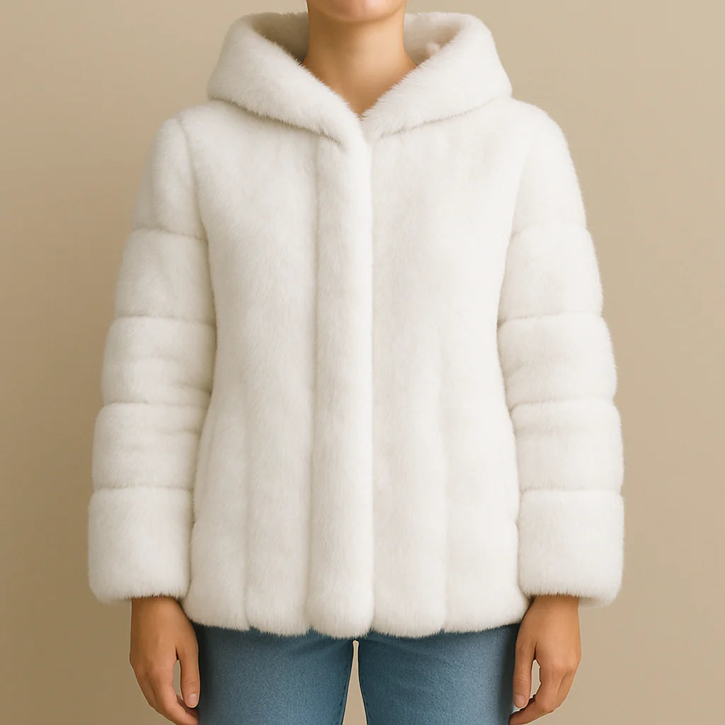 Frosted Luxe Hooded Coat