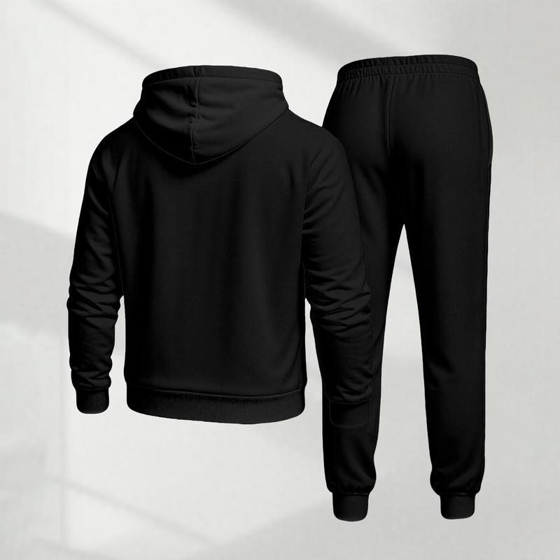 Goat Print Hoodie & Sweatpants Set - Unisex Athletic Lounge Set for Fall & Winter