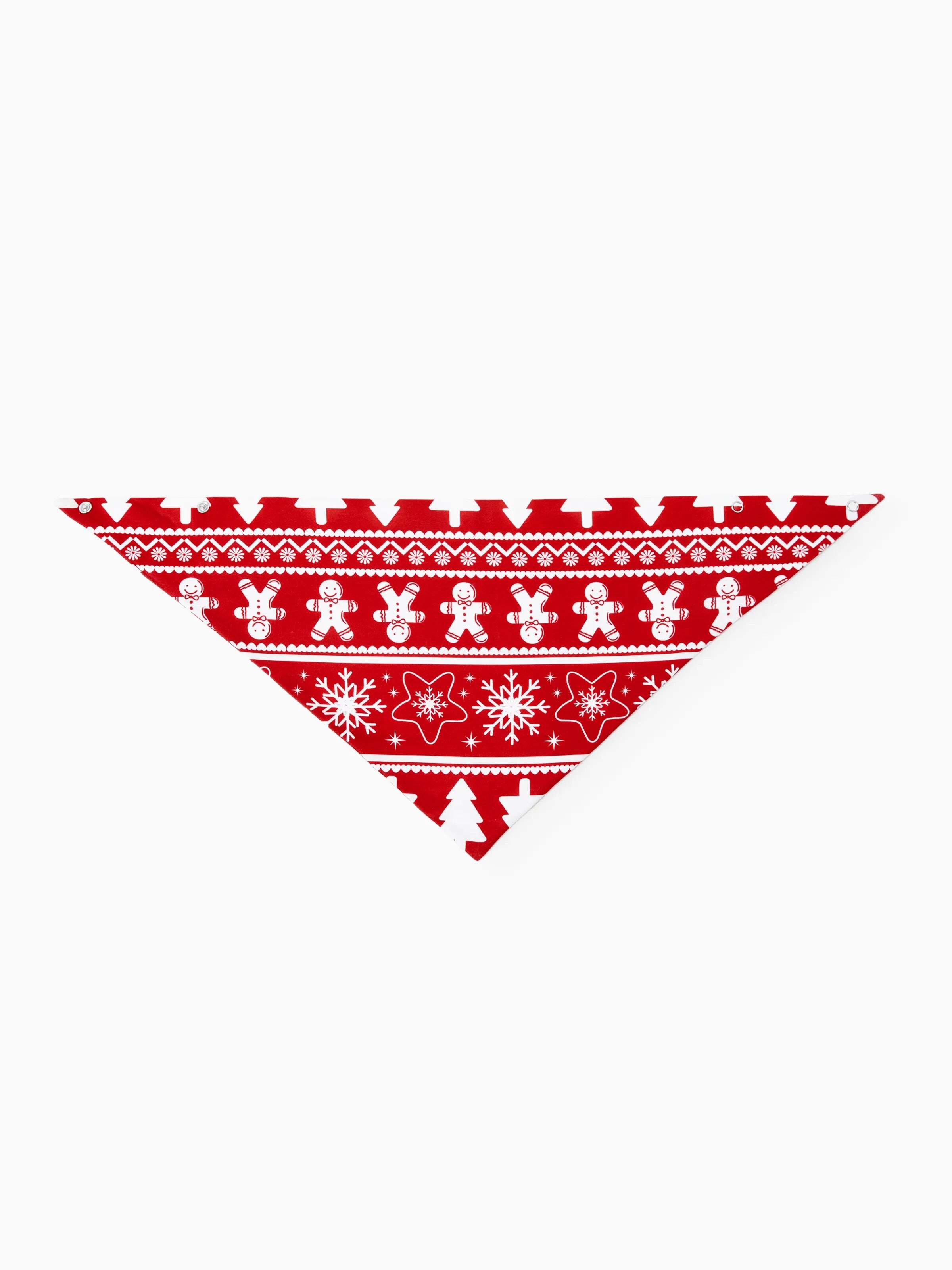 Christmas Matching Family Pajamas Set Gingerbread and Christmas Tree Print Red PJS with Christmas Socks Red