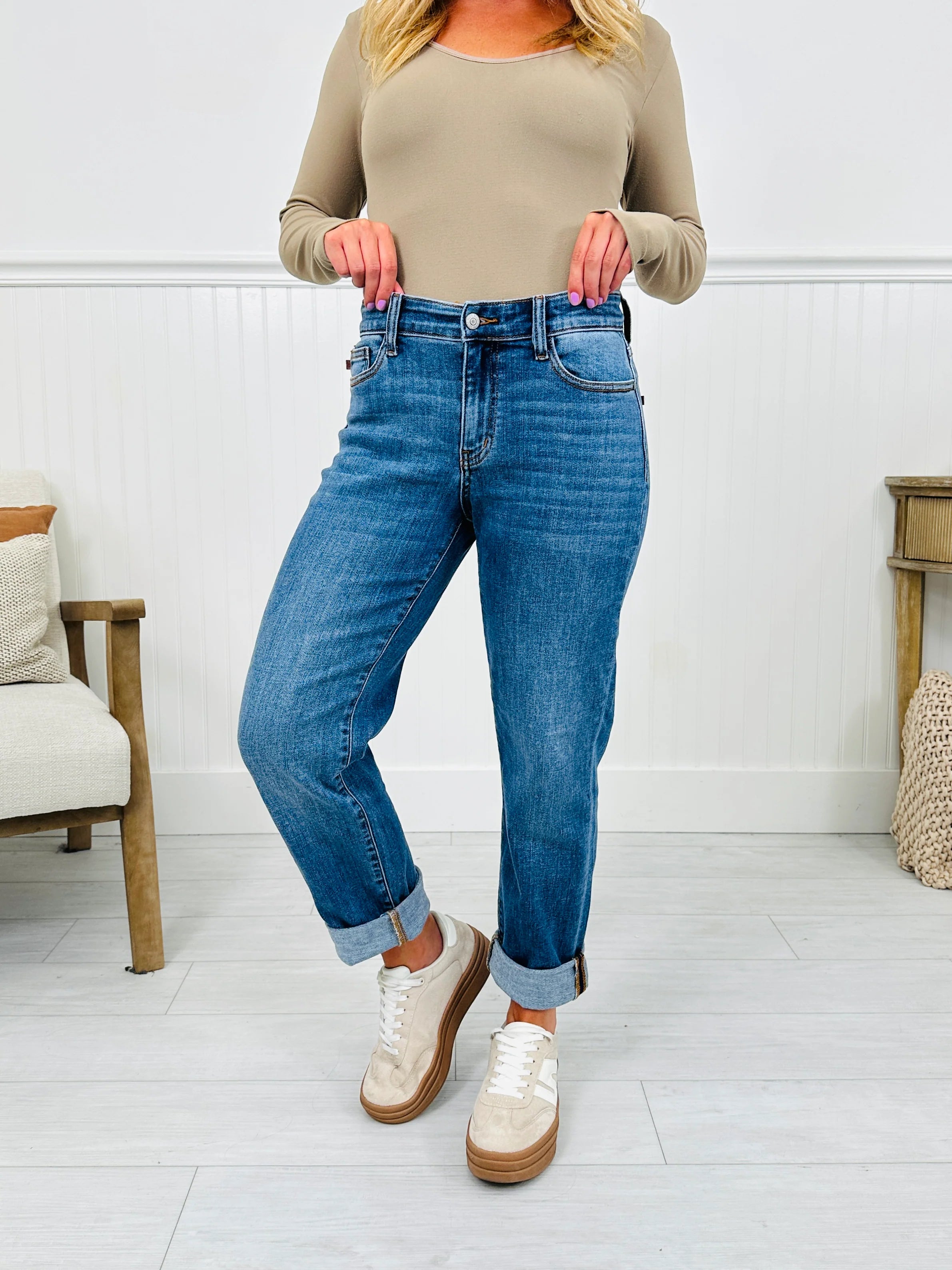 Judy Blue Through It All Boyfriend Jeans