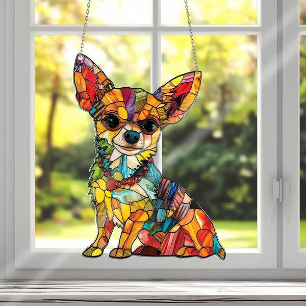 Dachshund Dog Window Hanging Suncatcher