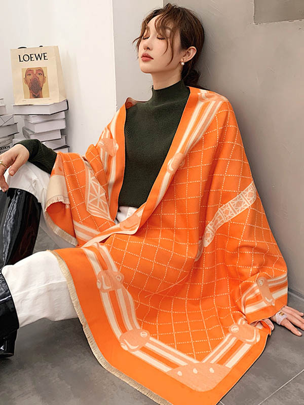 Original Warm Print Shawl&Scarf