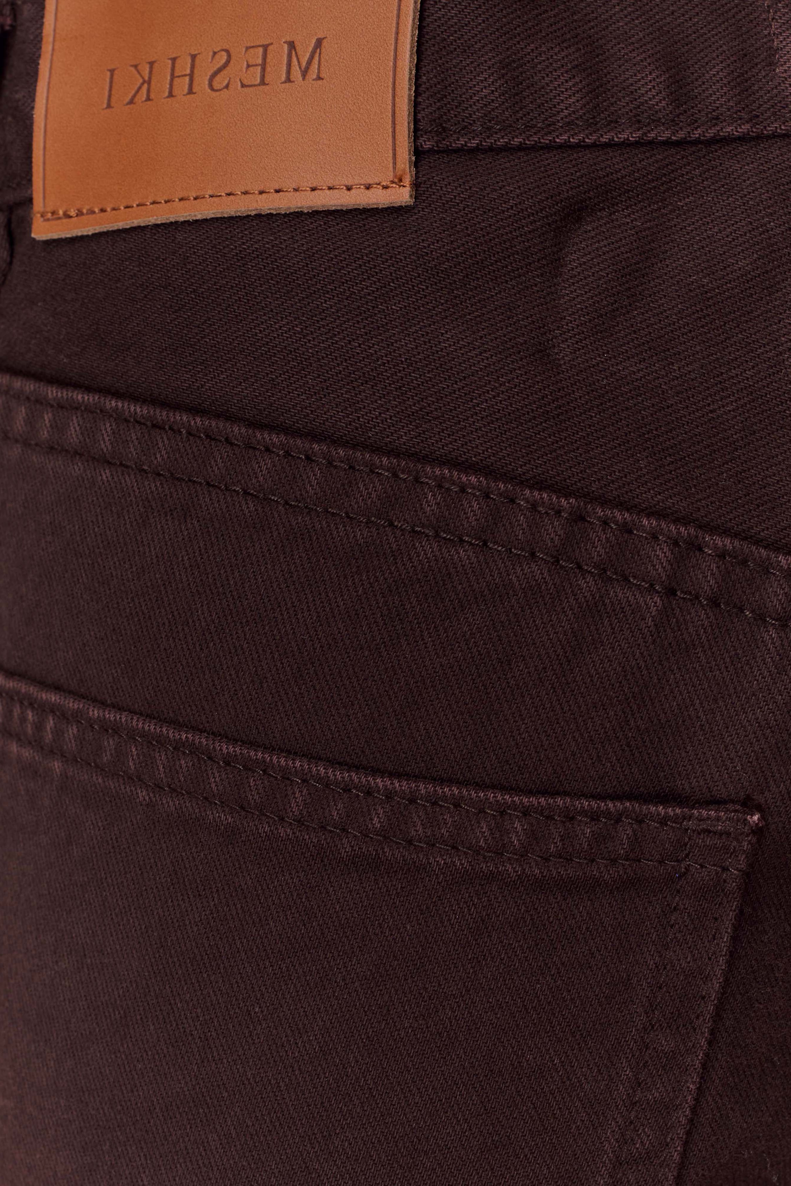 Chocolate Mid Rise Denim Jeans