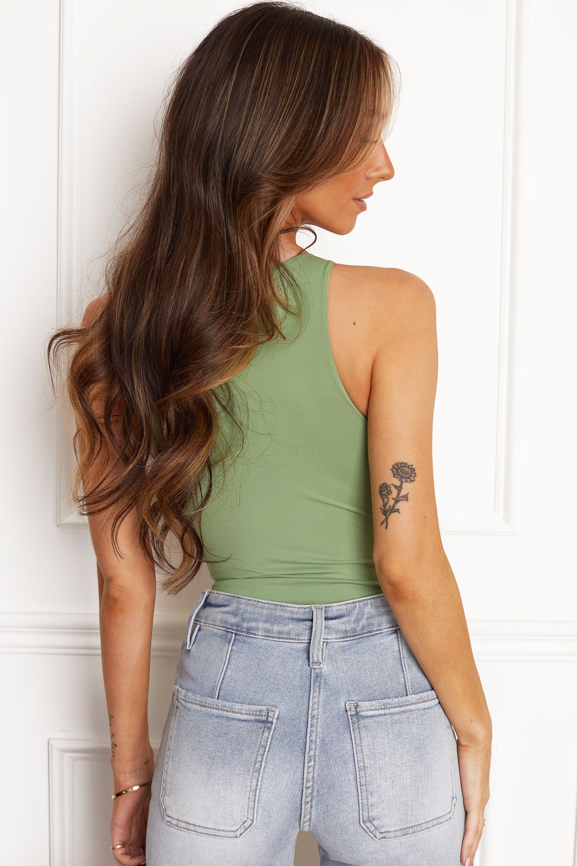 Studio Stretch Snap-Closure Bodysuit