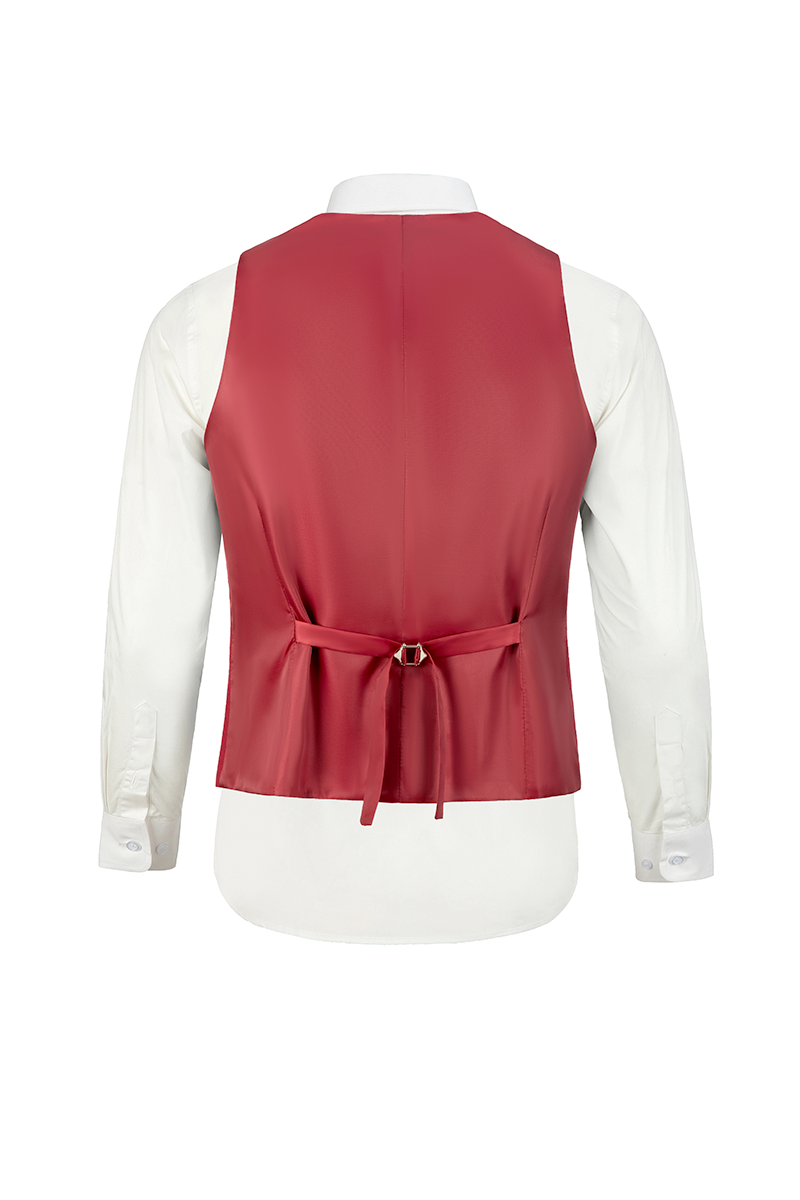 Men's Mixed Material Suit Vest