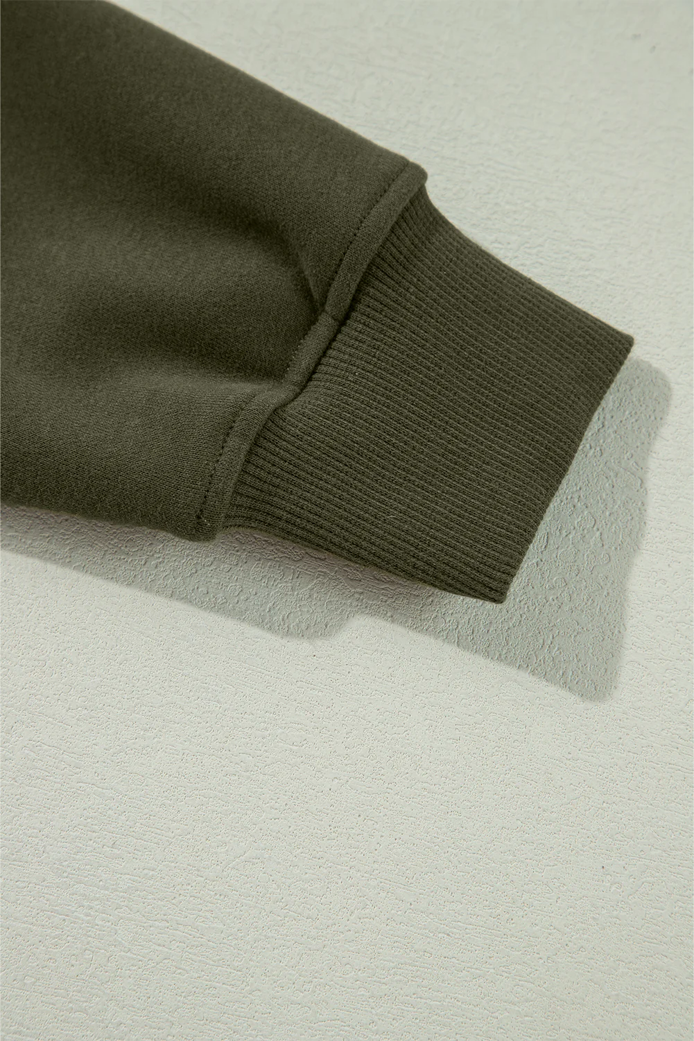 Jungle Zipped Neck Pullover Drop Shoulder Sweatshirt