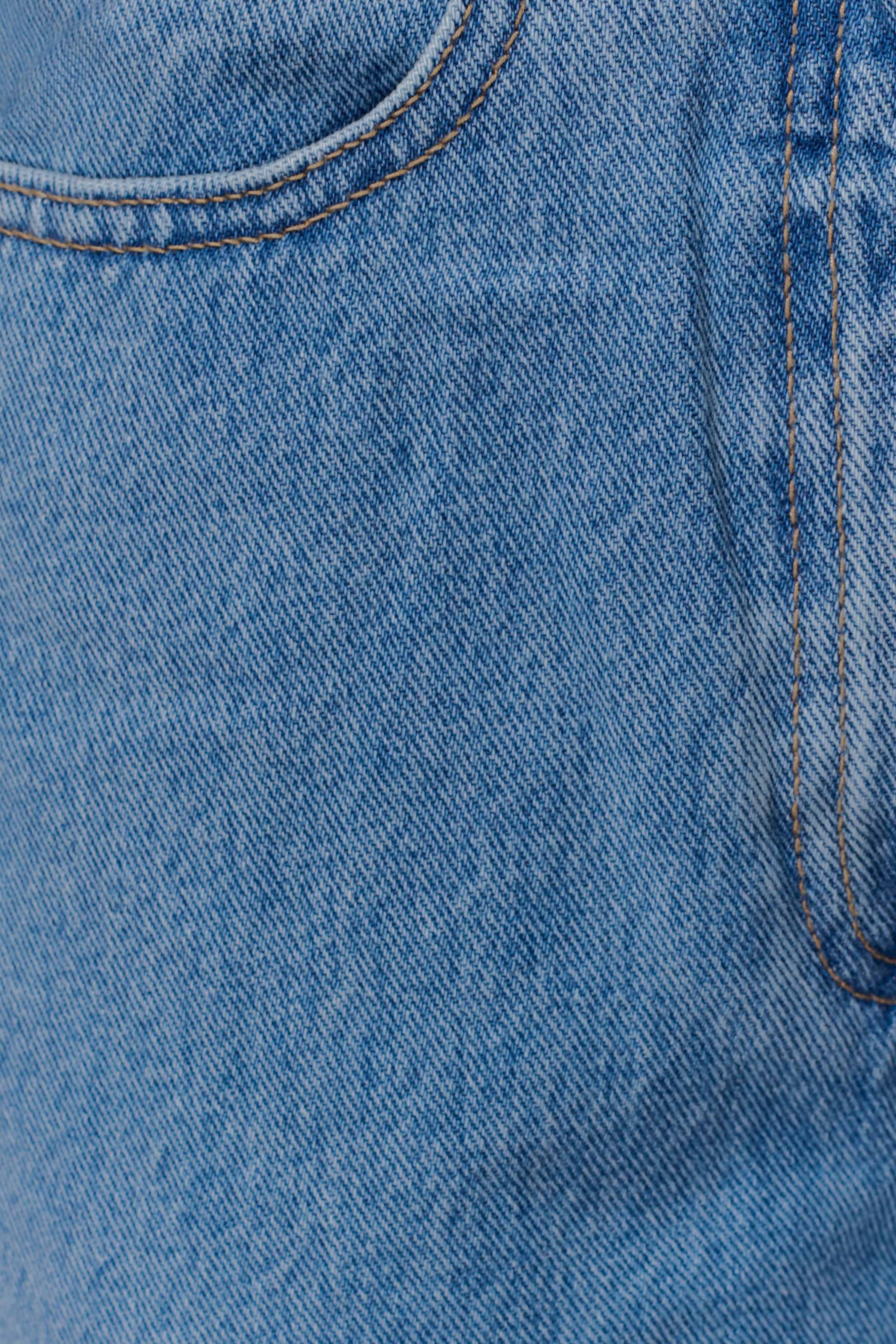 Blue Mid Rise Denim Jeans