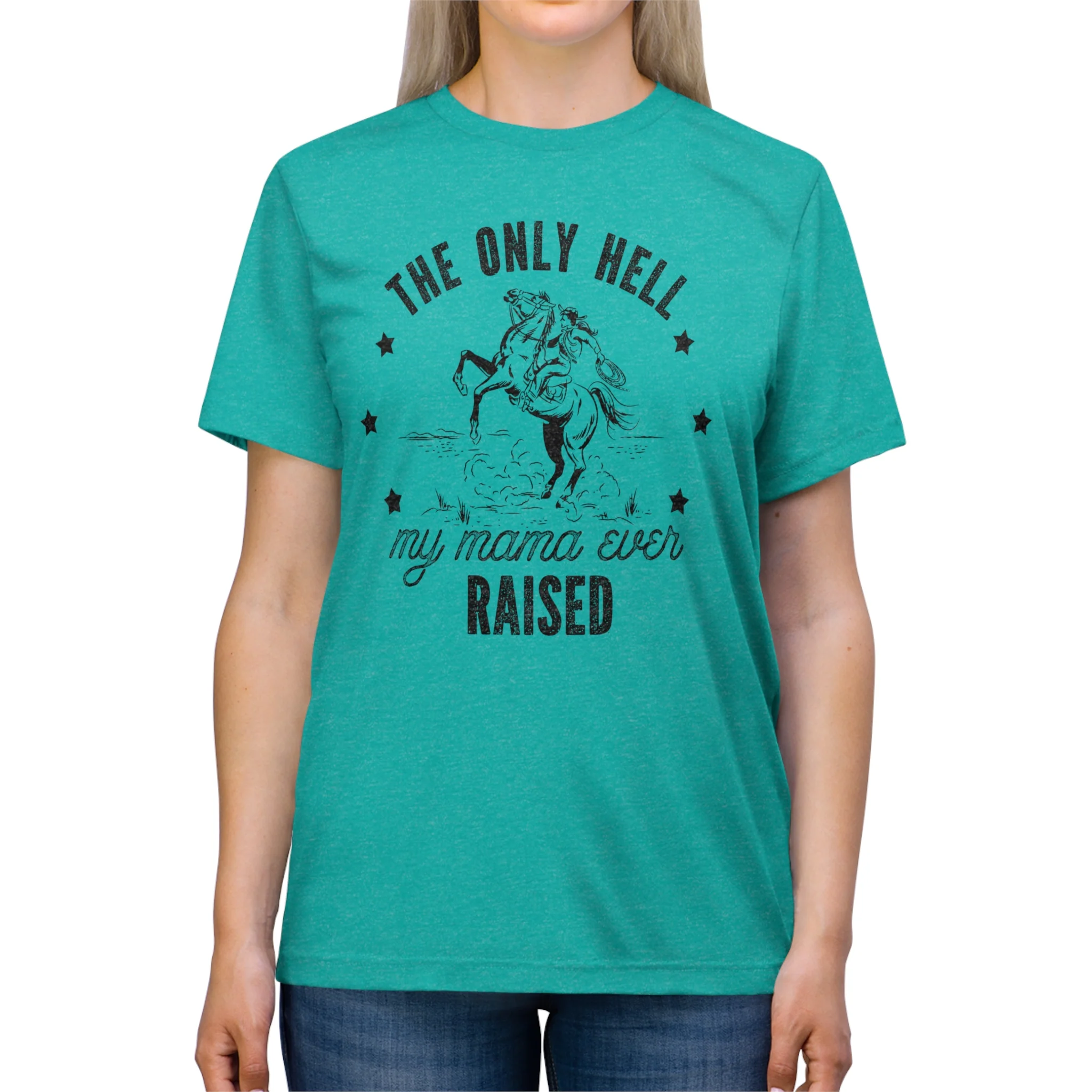 Mama Raised Hell Unisex Triblend Tee