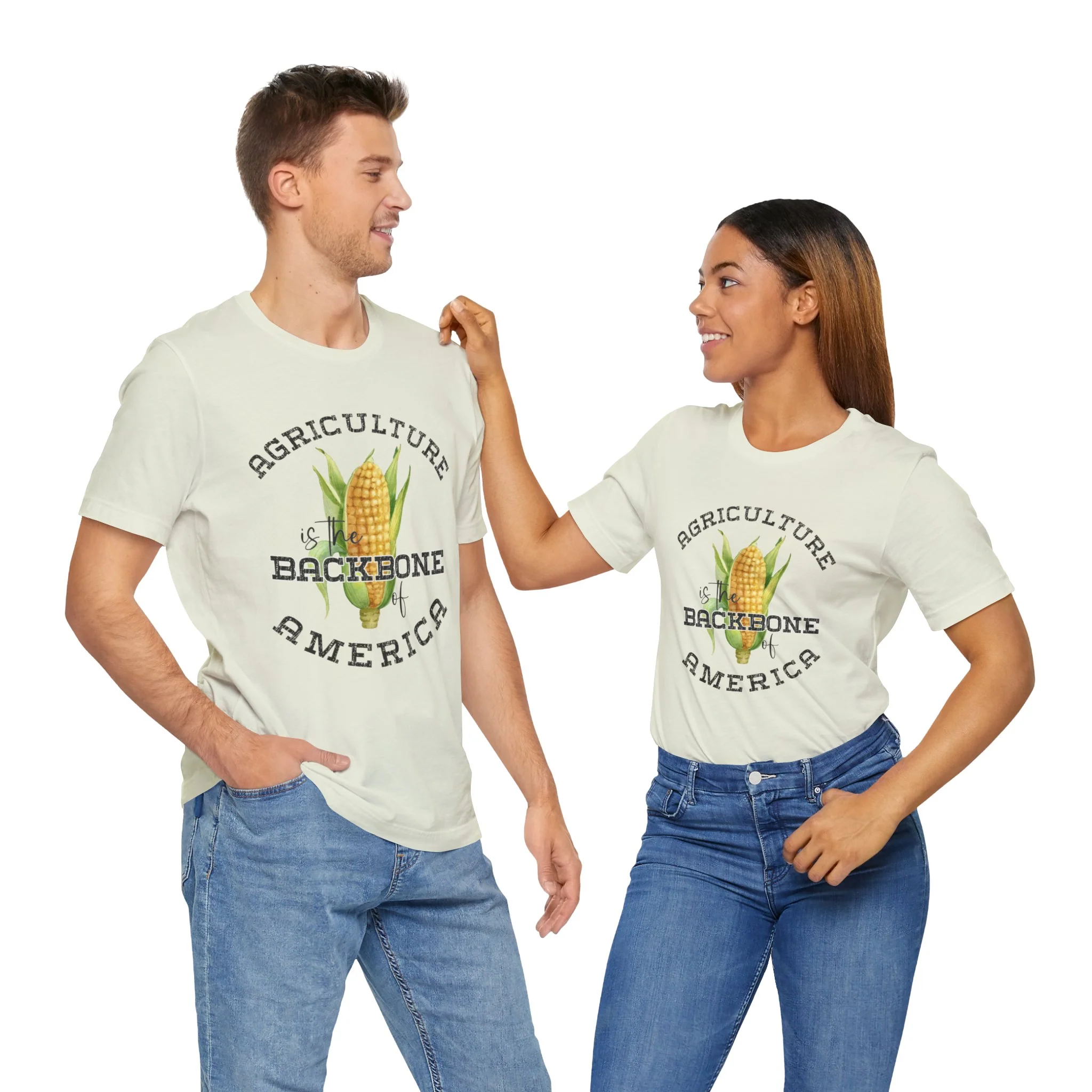 Agriculture is the Backbone Bella Canvas Jersey Short Sleeve Tee - Multiple Colors