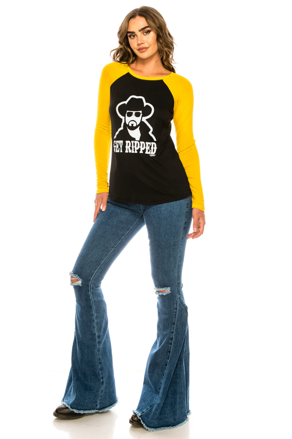 GET RIPPED LONG SLEEVE RAGLAN