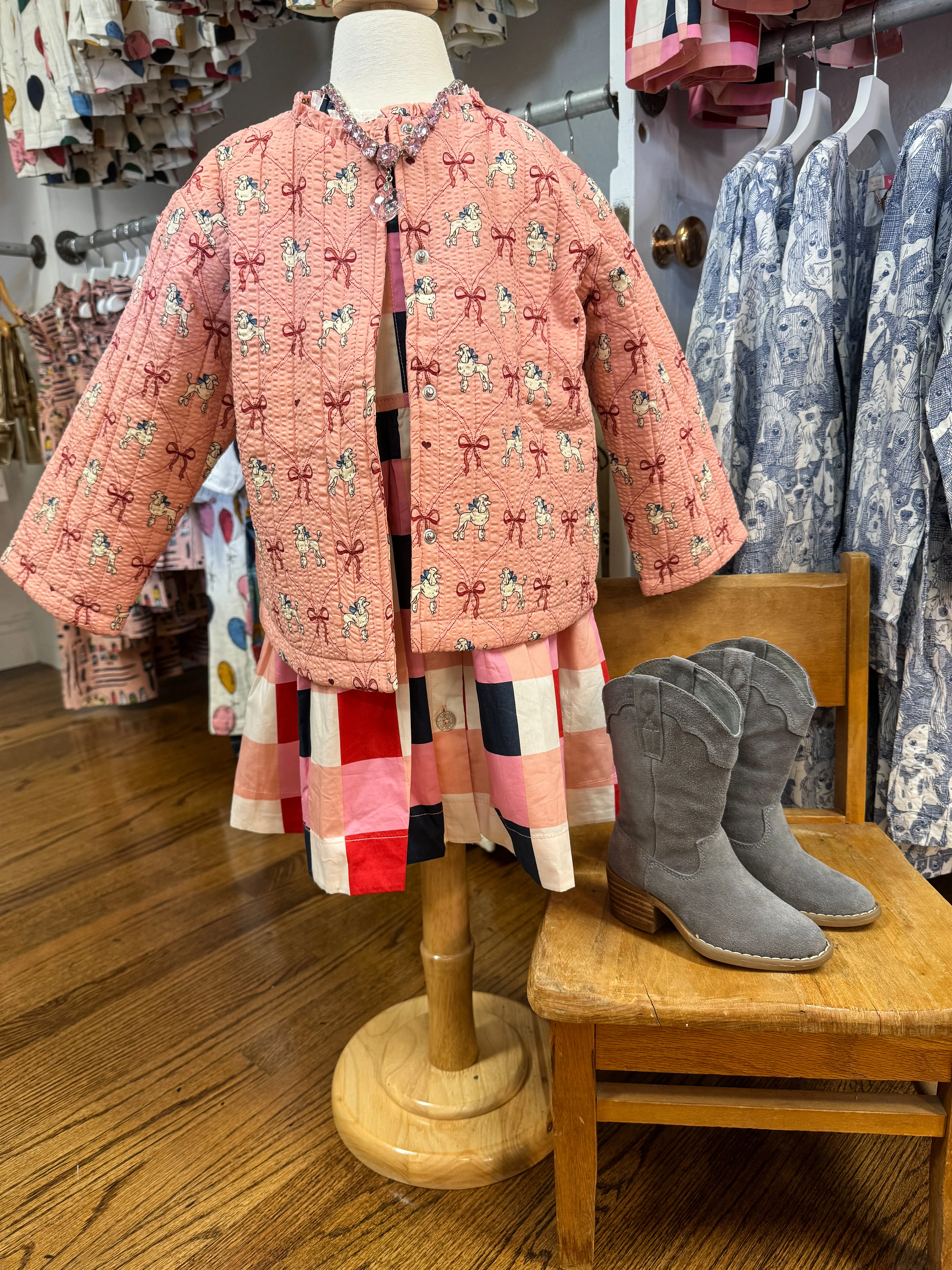 lunella quilted jacket gots - poodle