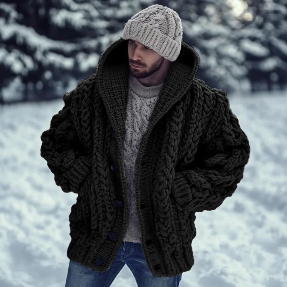 Vintage Fairman Island Jacquard Buttons Sweater Cardigan