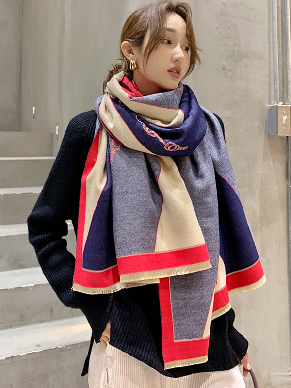 Thicken Split-Joint Warm Shawl&Scarf