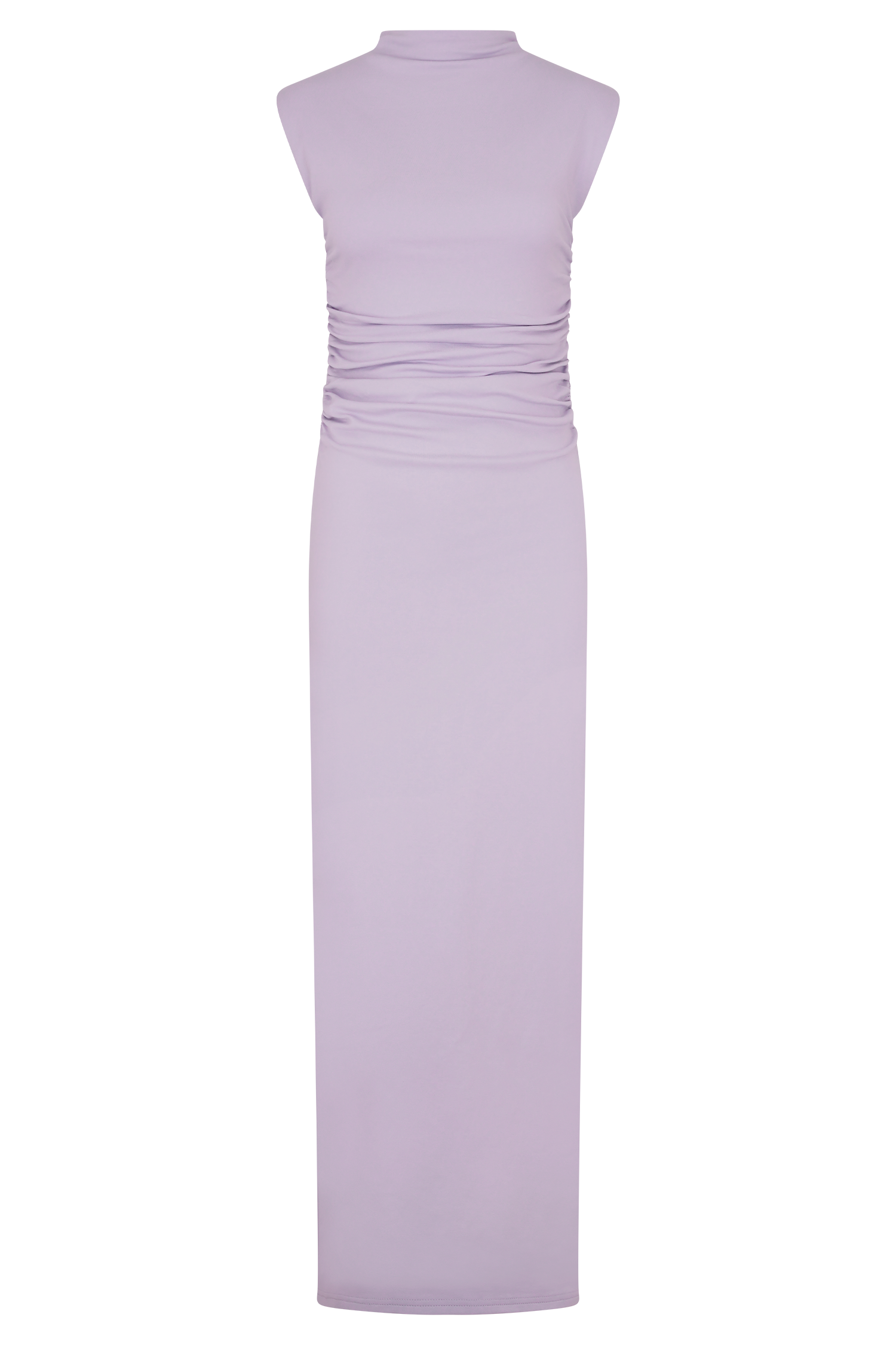 Lilac High Neck Sleeveless Maxi Dress