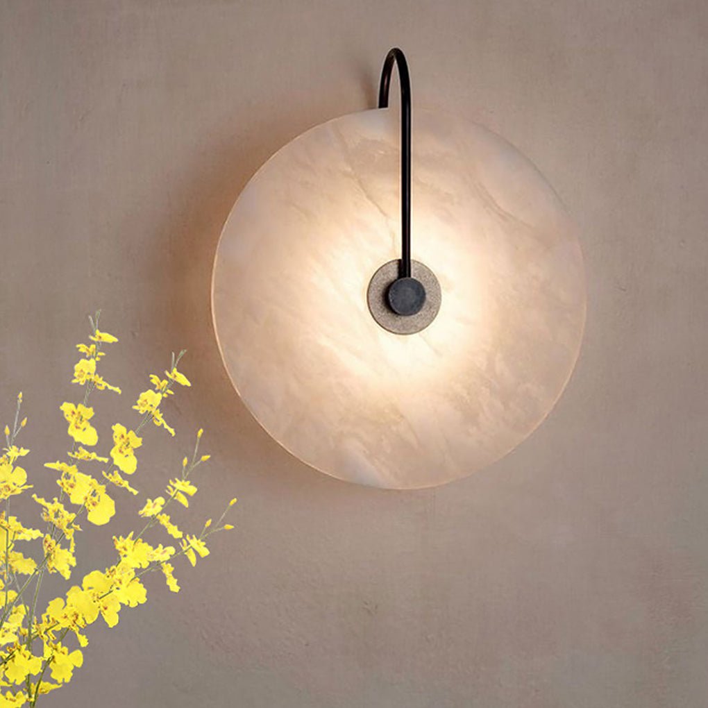 Modern Minimalist Marble Pattern Design Living Room Backdrop Decorative Wall Sconces