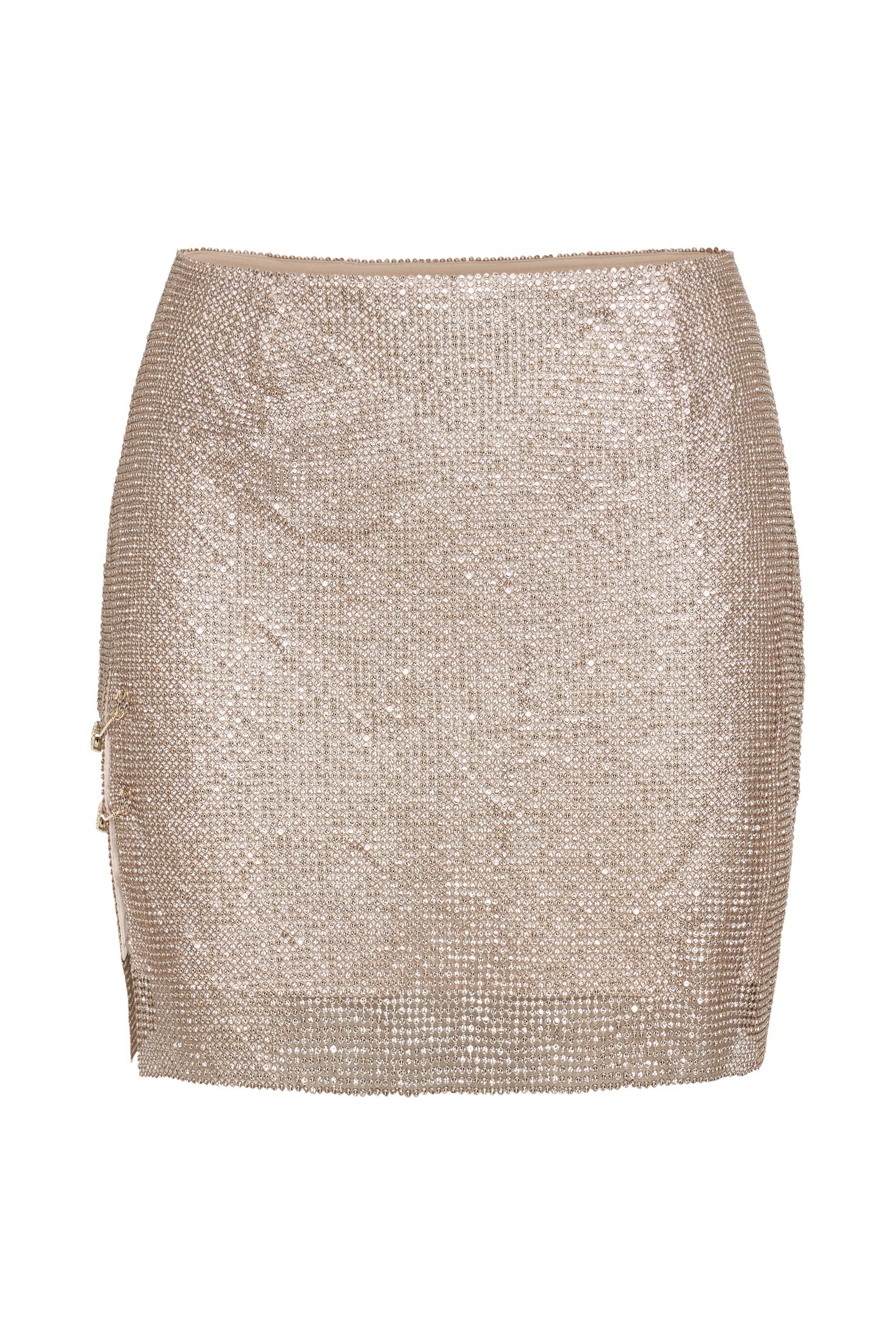 Gold Glomesh Mini Skirt