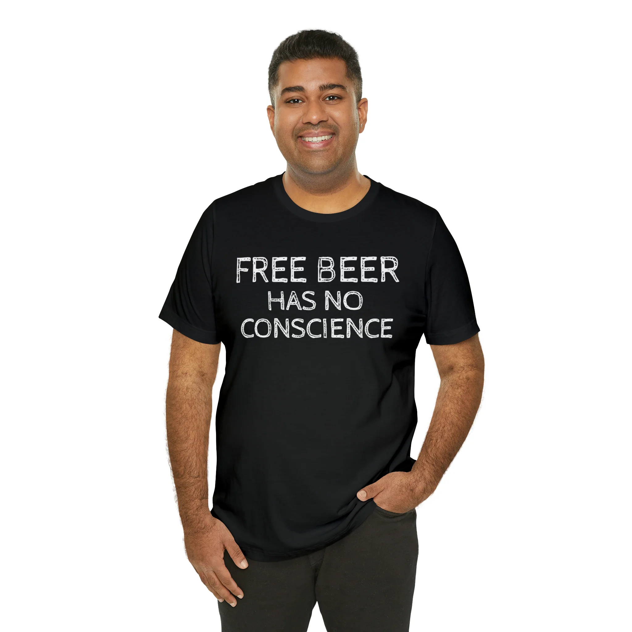 Free Beer Unisex Jersey Short Sleeve Tee