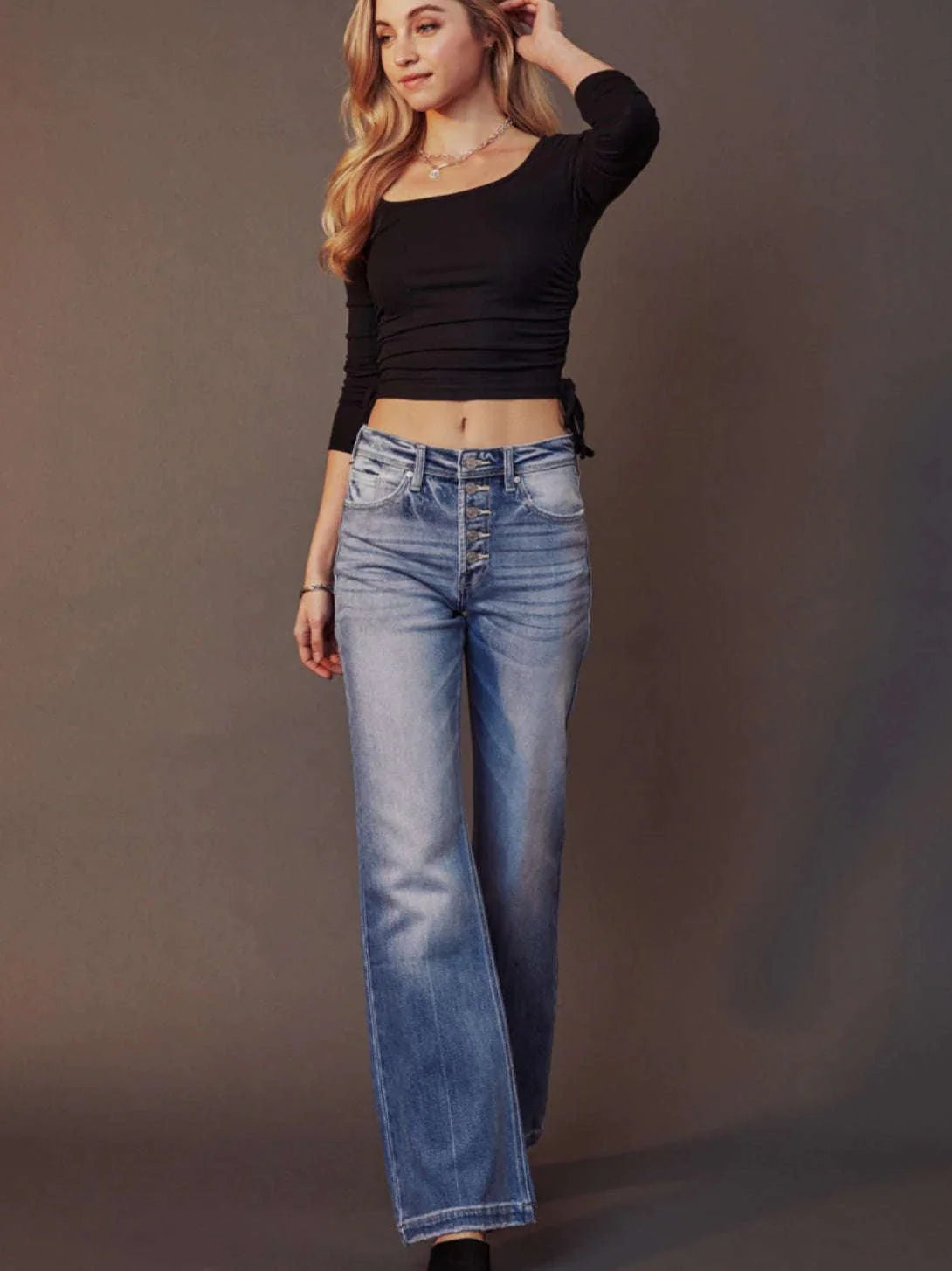 Holly High Rise Flare Kancan Jeans