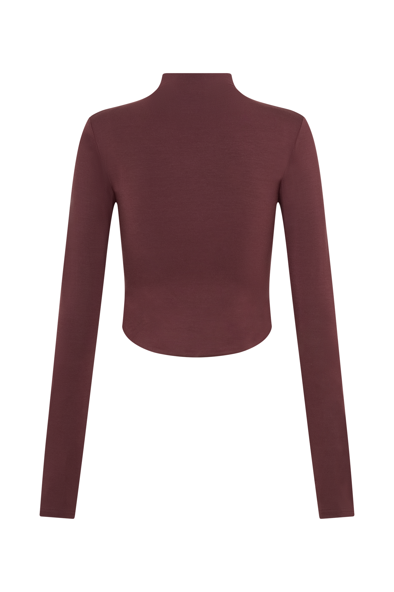 Mahogany Modal Long Sleeve High Neck Top