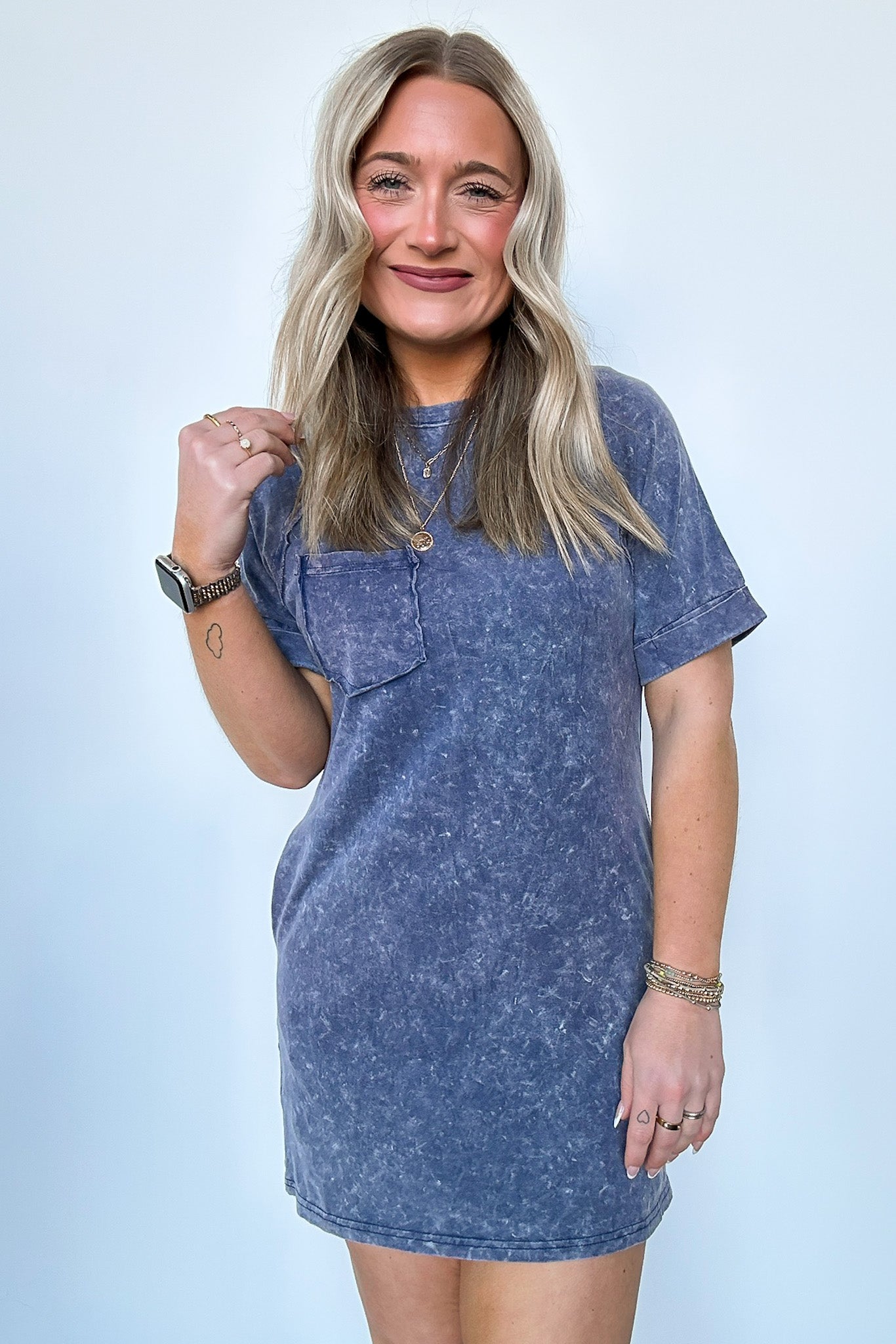 Short Sleeve Pocket T-Shirt Dress