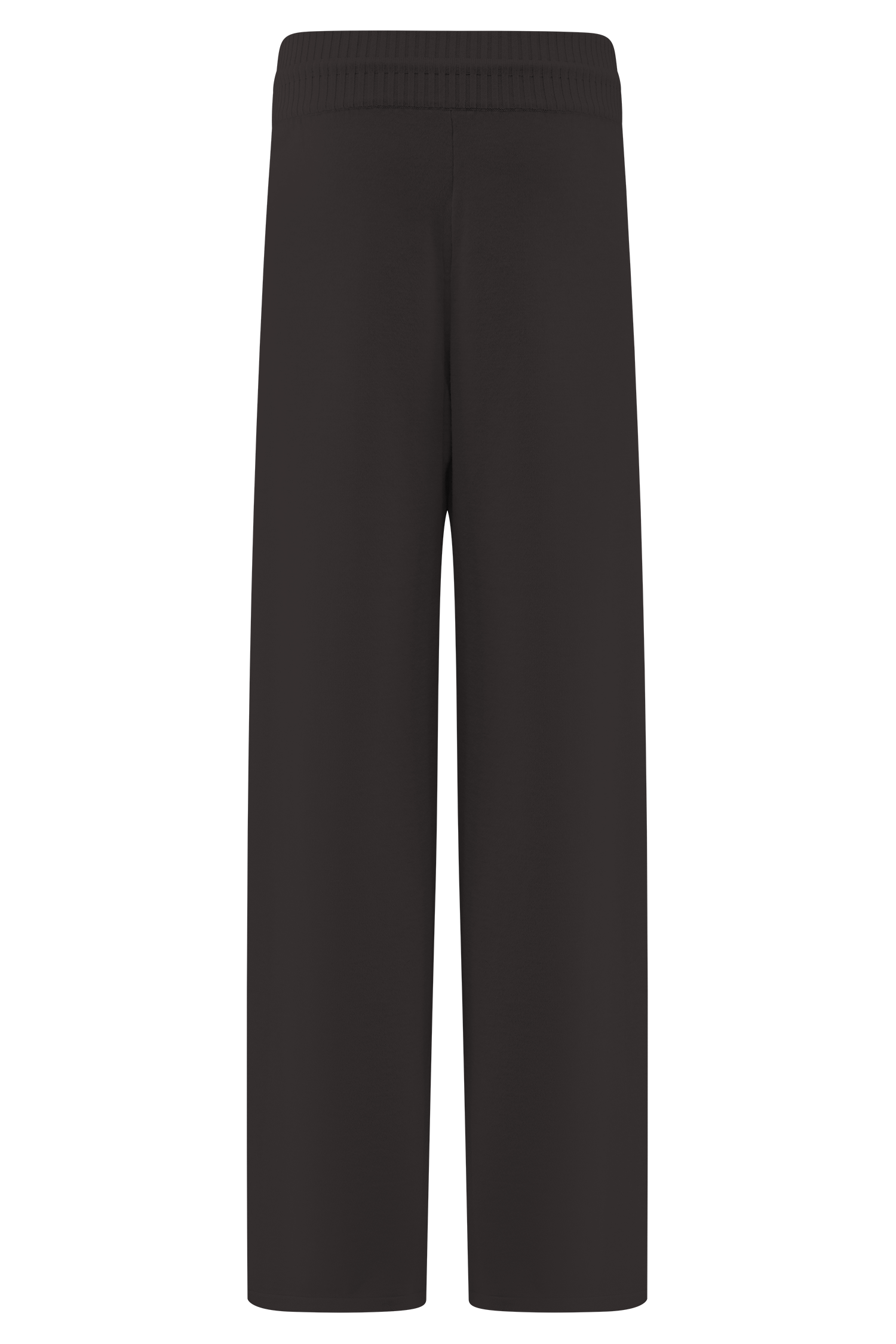 Chocolate Knit Wide Leg Pants