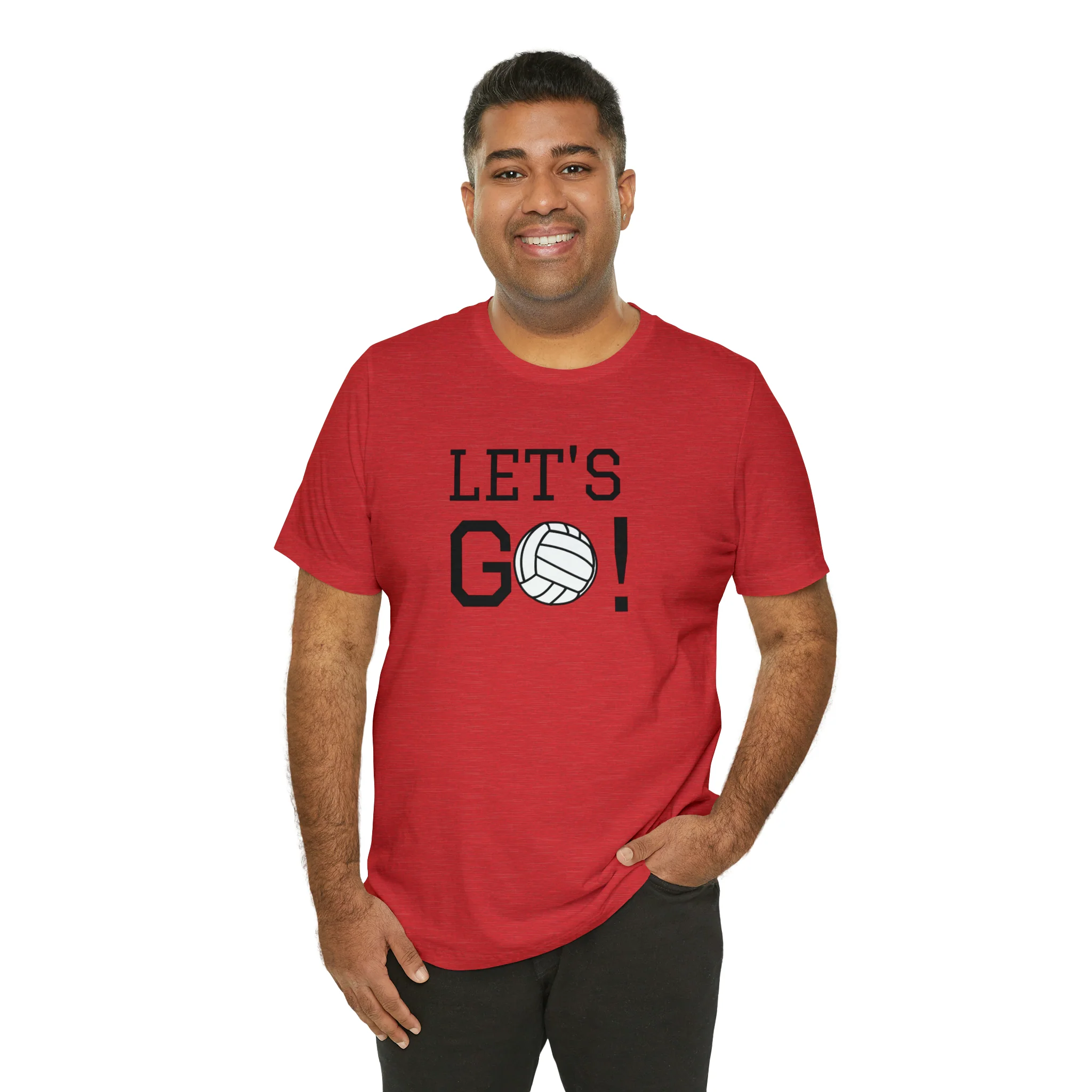 Let's Go! Volleyball Unisex Jersey Short Sleeve Tee