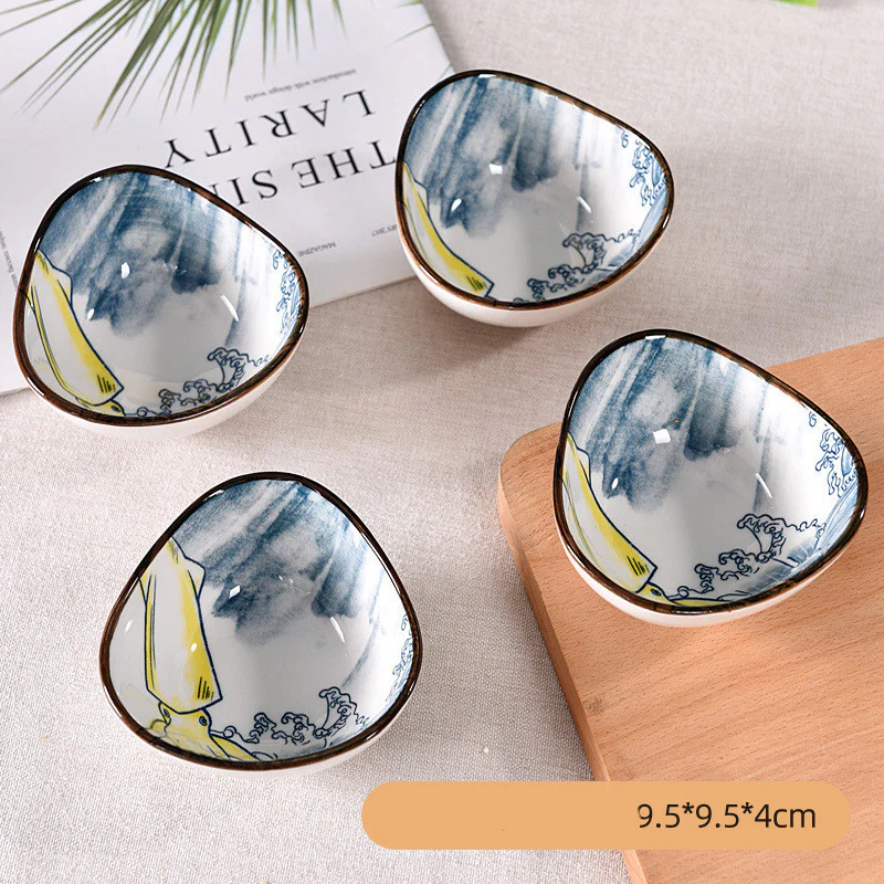 4PC Fruits Flowers Critters Seasoning Dishes