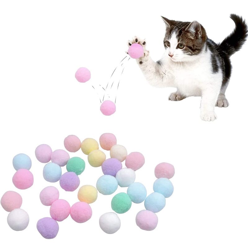 Silent Cat Toy Ball 30pc