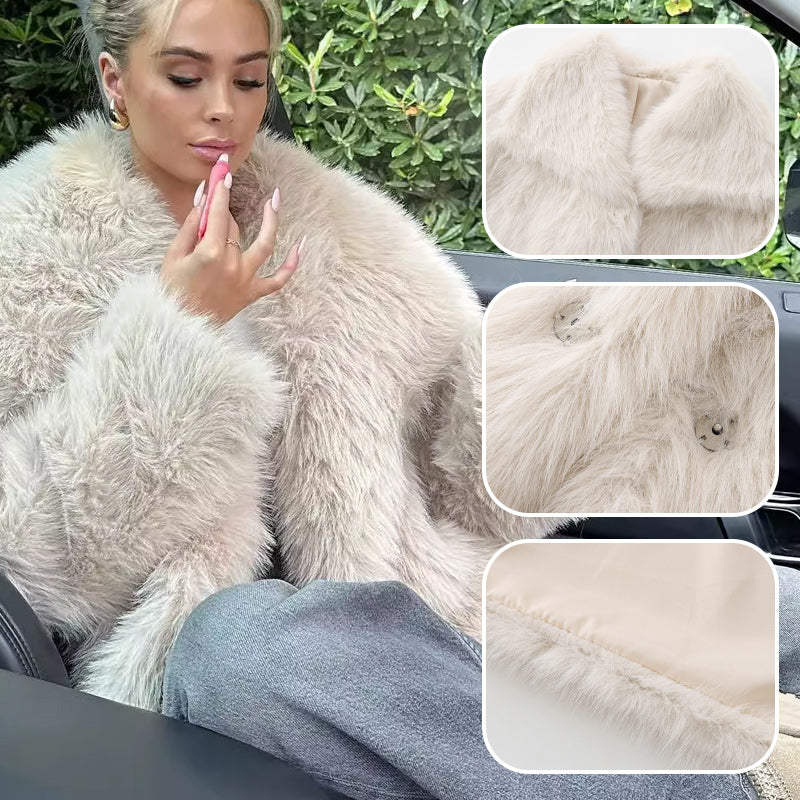 Winter pre-sale for women's fur coat, plush lining, soft collar