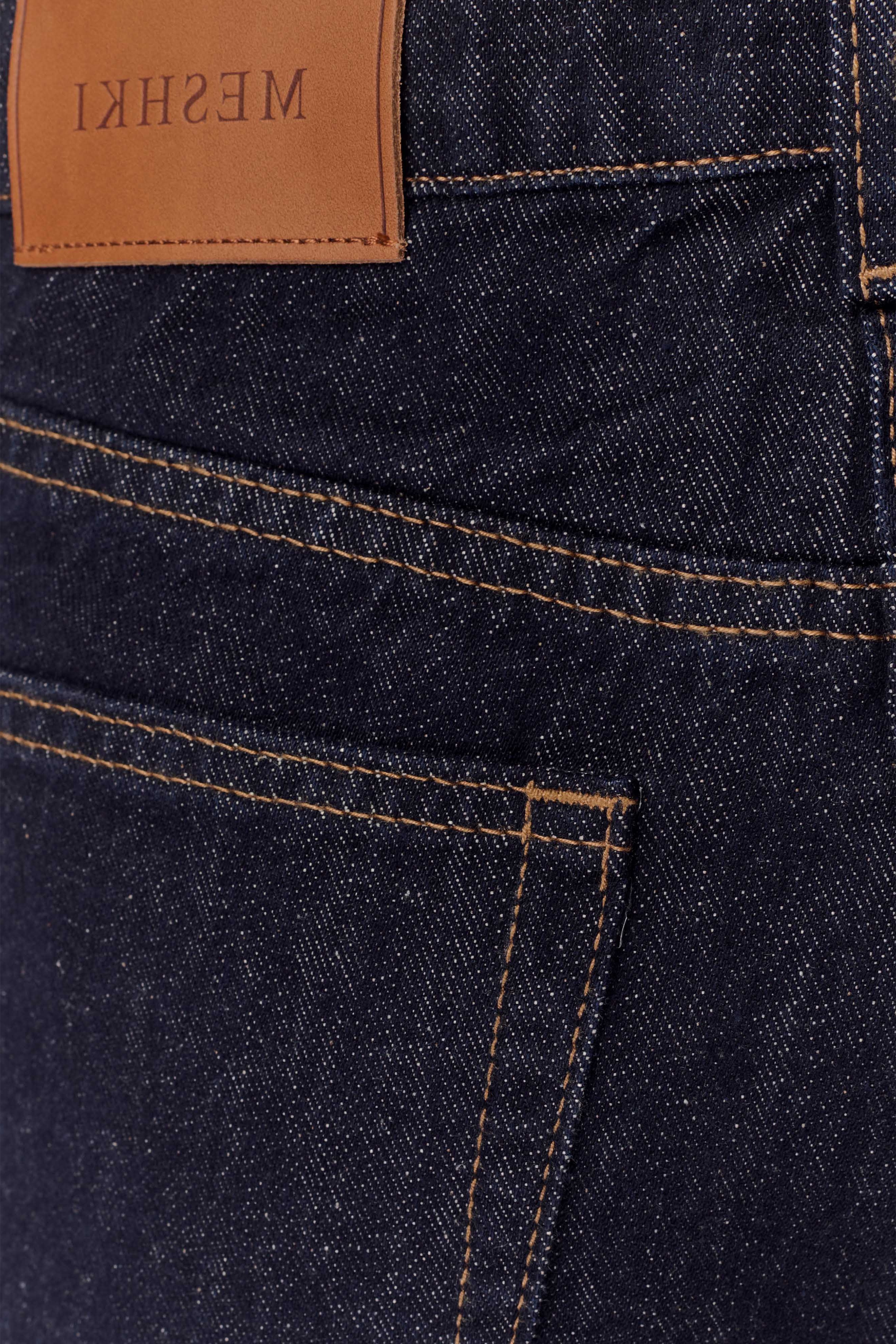 Blue High Waisted Straight Leg Jeans